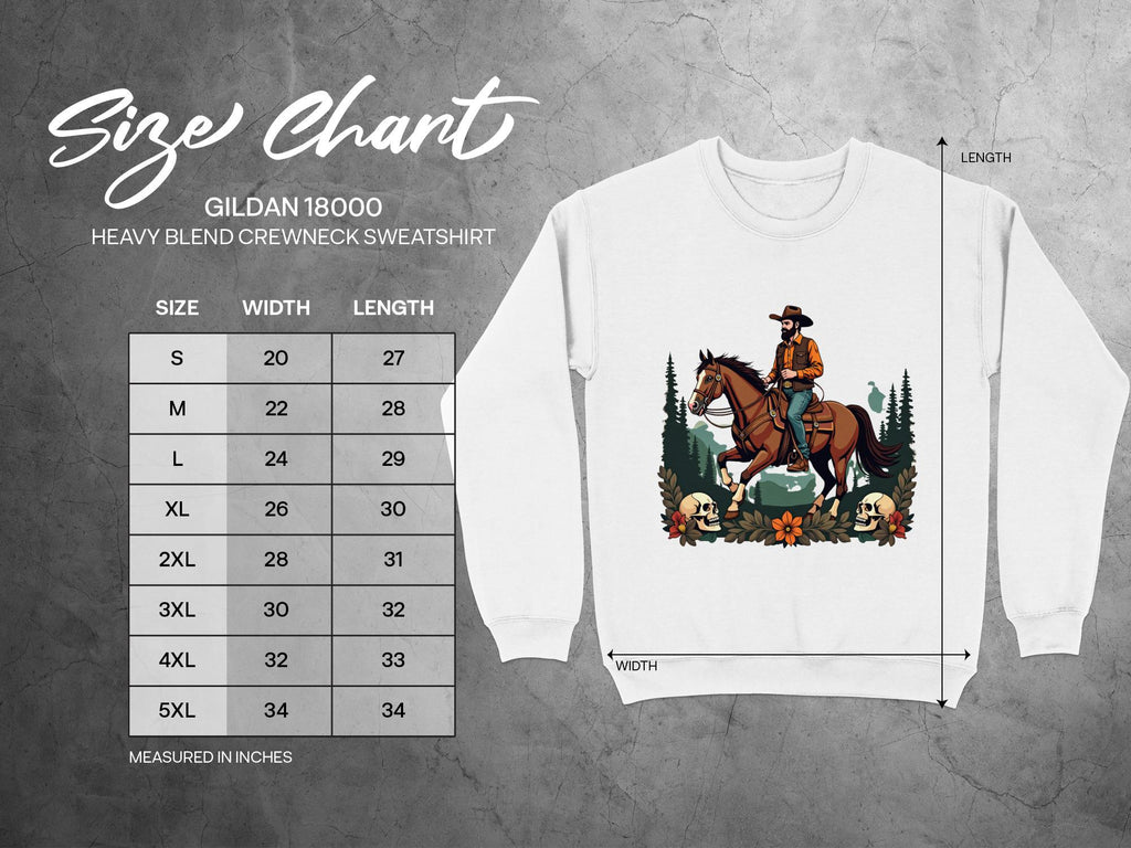 Western Cowboy Graphic Sweatshirt, Retro Horse Ride Pullover, Vintage Americana Crewneck, Country Style Rodeo Top, Cozy Casual Wear