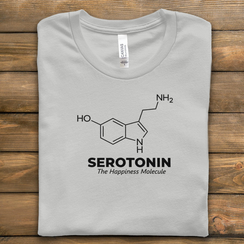 Serotonin Molecule Shirt, Science T-Shirt, The Happiness Molecule Tee, Chemistry T-Shirt, Gift for Science Lovers, Unisex Tee