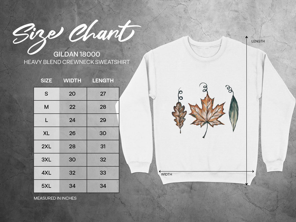 Fall Leaves Sweatshirt, Autumn Crewneck, Cozy Seasonal Sweatshirt, Unisex Fall Clothing, Thanksgiving Sweater, Gift for Her