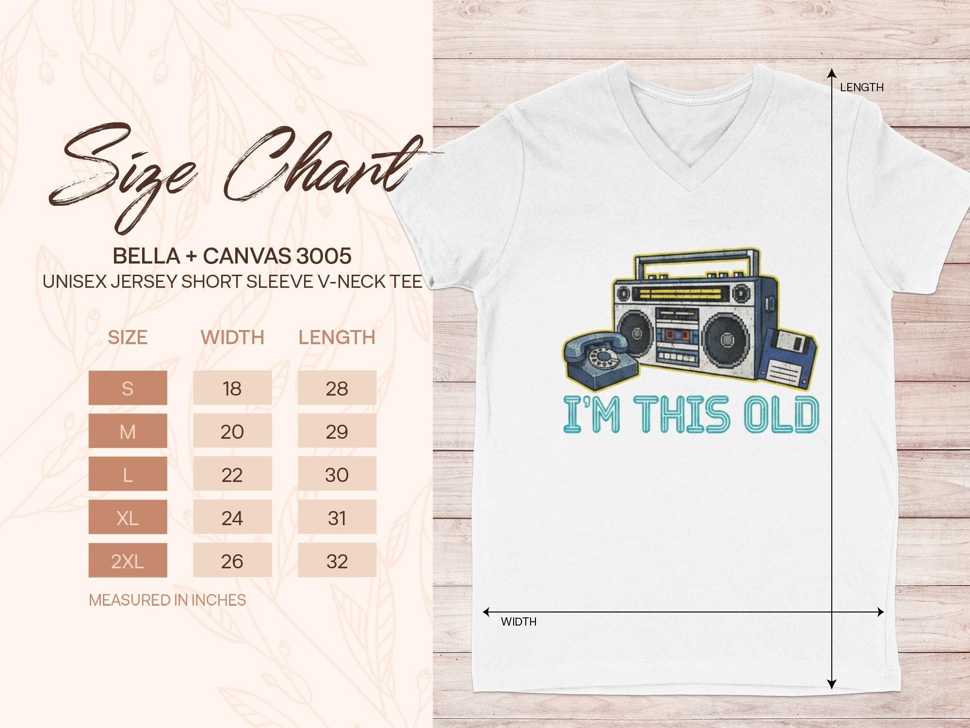 I'm This Old T-Shirt, Retro Boombox Graphic Tee, Vintage Electronics Shirt, Fun Nostalgic Gift Unisex V-Neck, 80s Music Lover Apparel