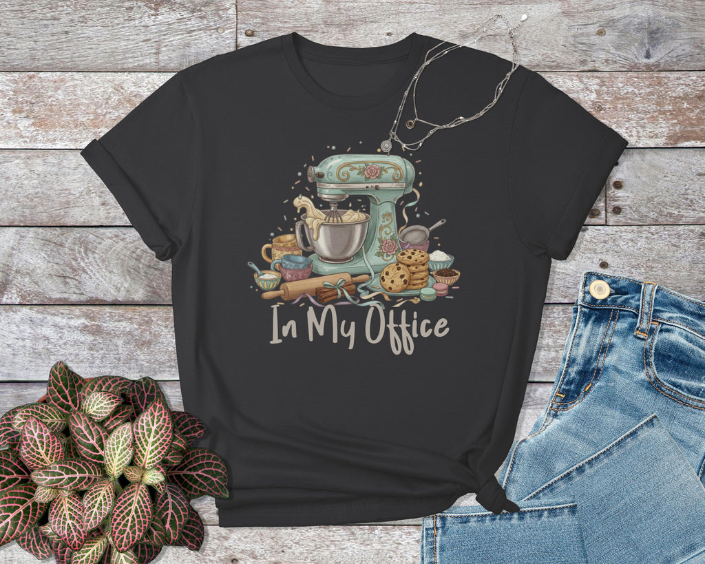Baking Mixer Kitchen T-Shirt, Cute Vintage Mixer Tee, Baking Enthusiast Gift, Baker's Office Shirt, Fun Baking Graphic Tee