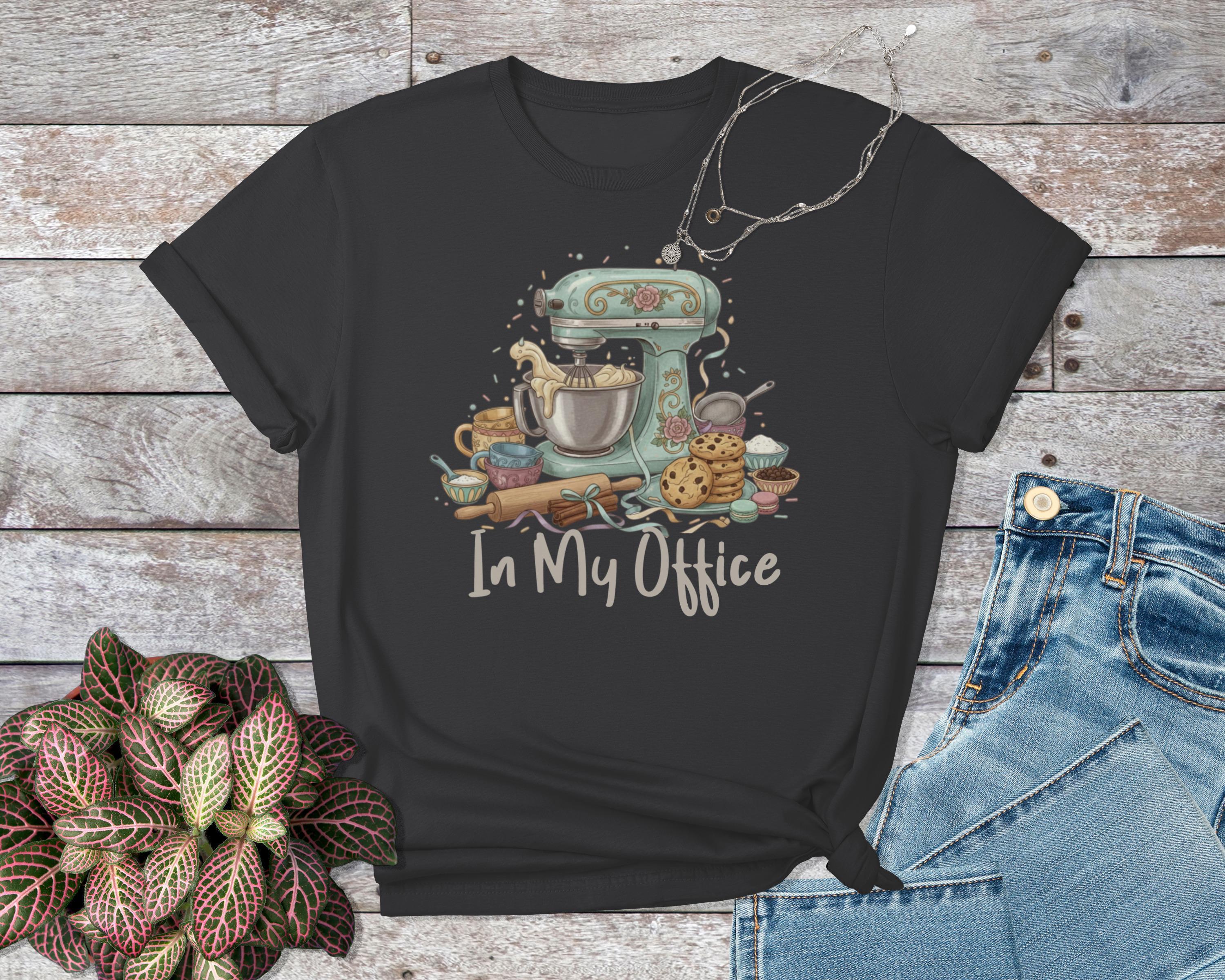 Baking Mixer Kitchen T-Shirt, Cute Vintage Mixer Tee, Baking Enthusiast Gift, Baker's Office Shirt, Fun Baking Graphic Tee