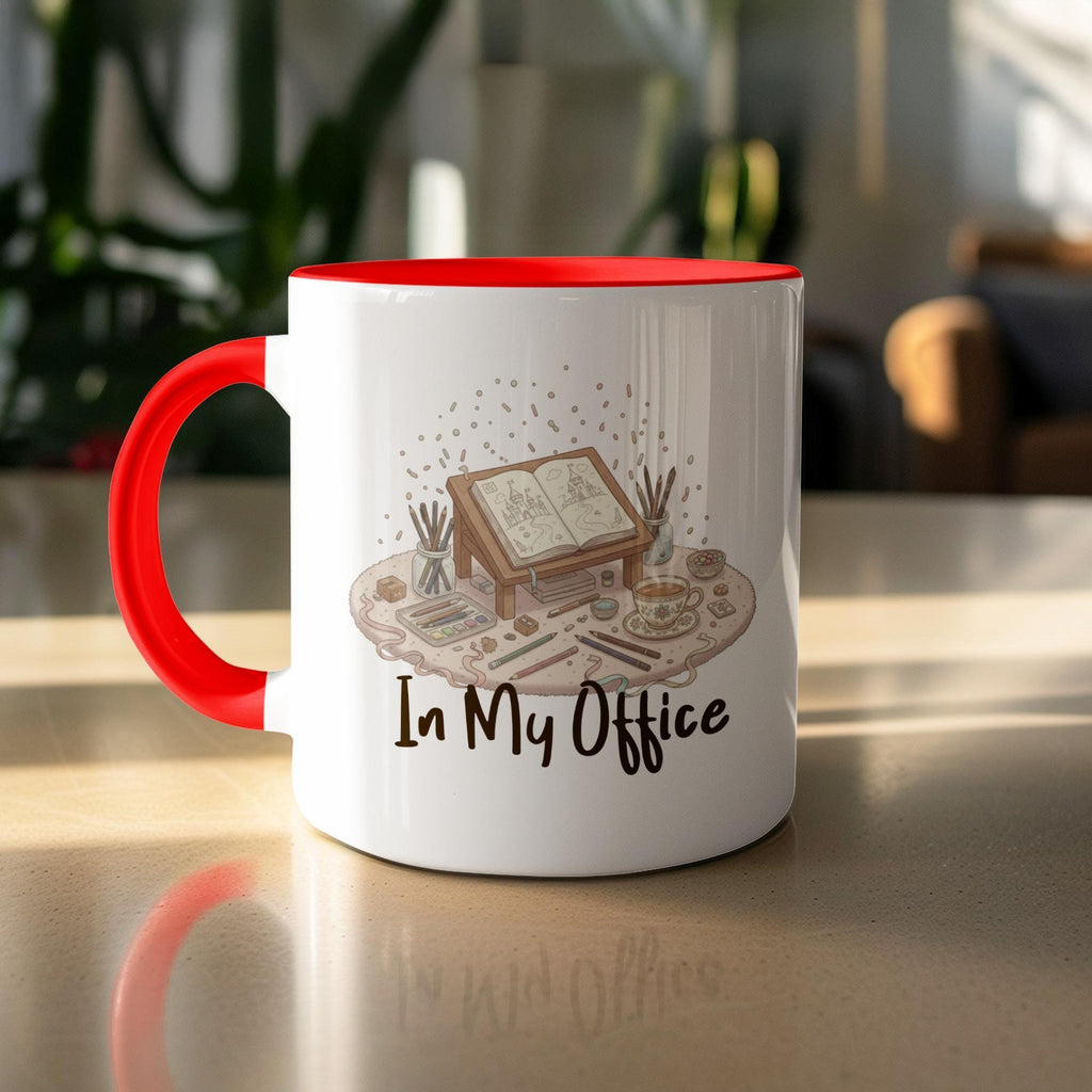 Book Lover Mug, In My Office Coffee Cup, Office Desk Mug, Cute Office Decor, Cozy Library Mug, Gift for Bookworms, Bookish Mug