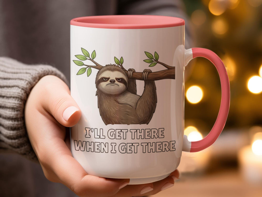 Funny Sloth Mug, Cute Coffee Cup, Sloth Lover Gift, Humorous Sloth Mug, Sloth Themed Gift, Unique Sloth Present