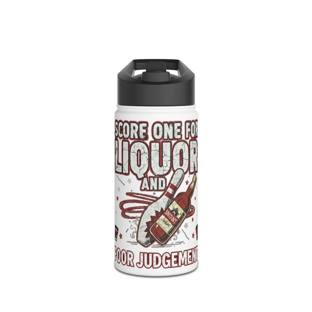 Score One For Liquor Water Bottle, Sarcastic Humor Insulated Bottle, Funny Drinking Gift, Unique Drinkware Gift, Indoor Outdoor Flask