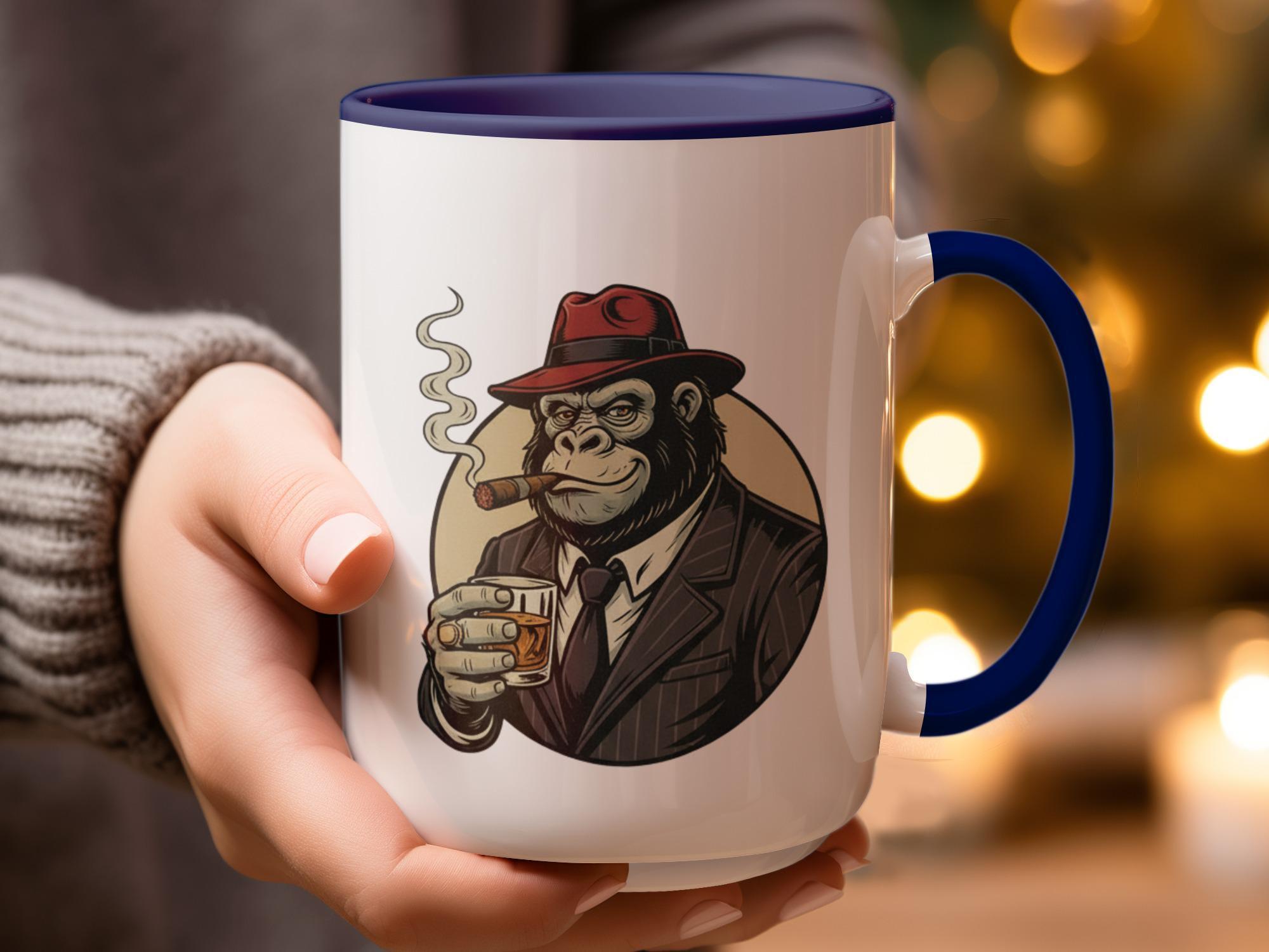 Cool Monkey Mug, Funny Animal Coffee Cup, Unique Gift Idea, Novelty Drinkware, Stylish Caffeine Cup, Trendy Ceramic Mug for Office
