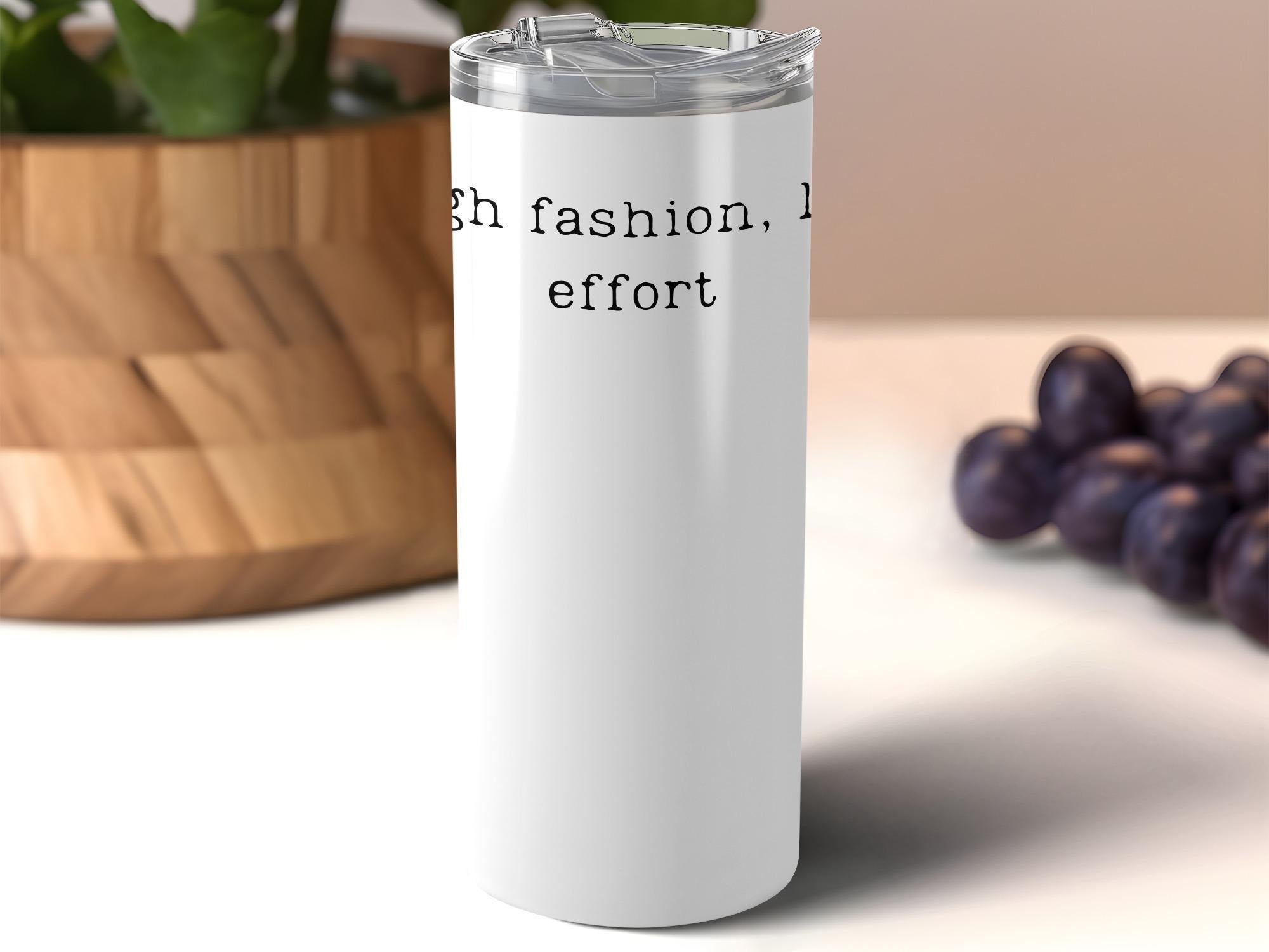 Funny water bottle with quirky text, stylish tumbler for beverages, unique drinkware for home or office, trendy gift idea
