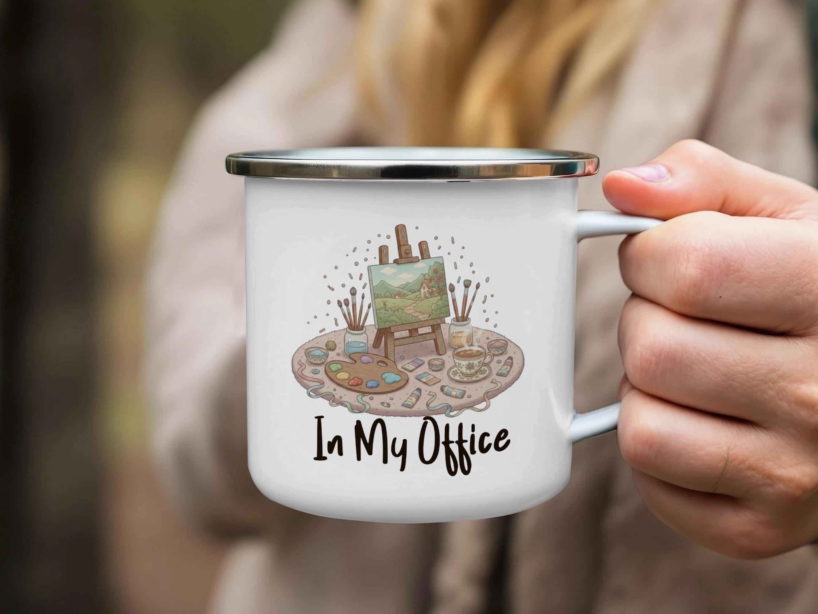 Cute Art-Inspired Mug, In My Office Coffee Cup, Artist Desk Decor, Perfect Gift for Art Lovers, Unique Office Mug, Fun Office Accessory