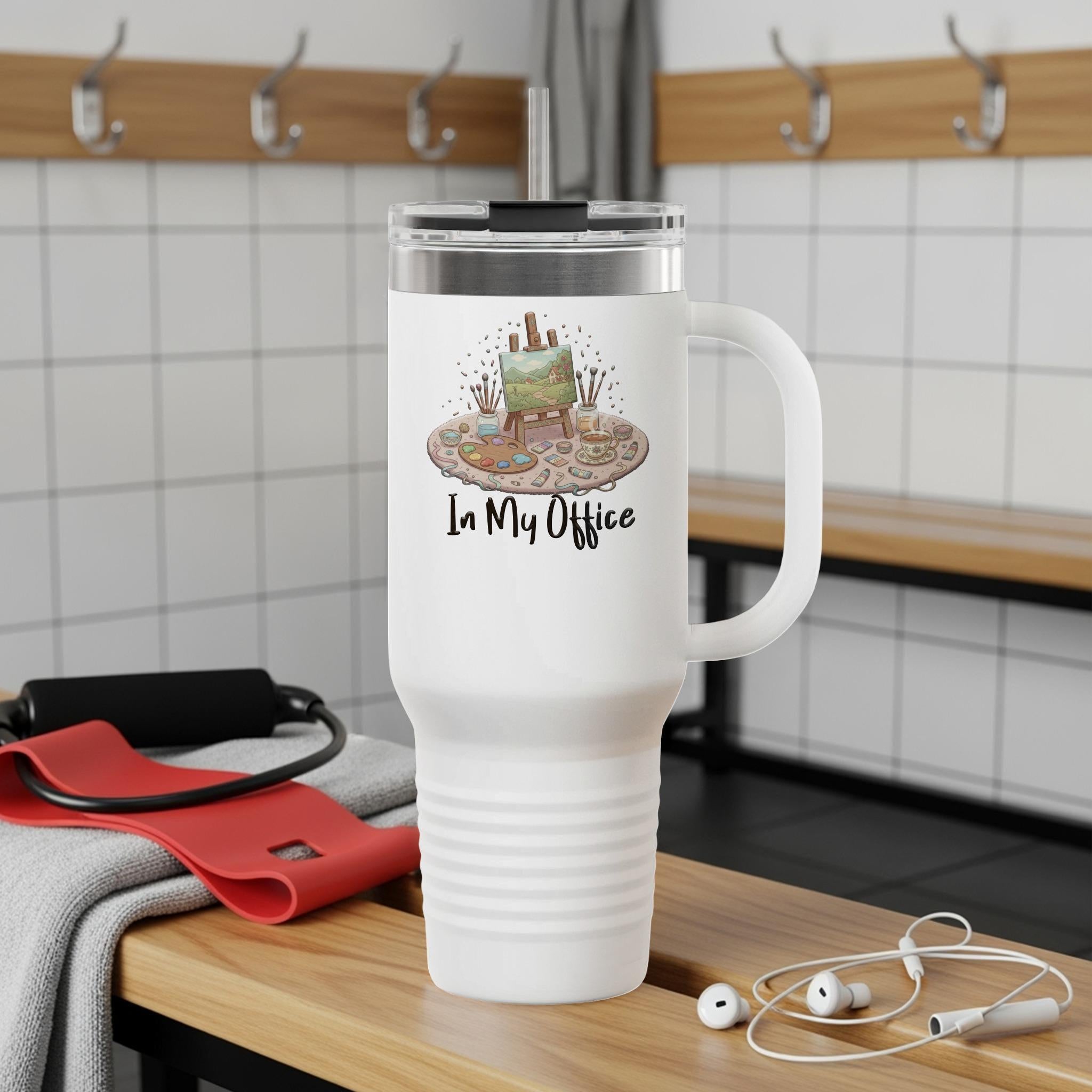 Office Travel Mug, In My Office Coffee Cup, Cute Camping Mug, Adventure Coffee Mug, Perfect Gift for Campers, Unique Office Drinkware