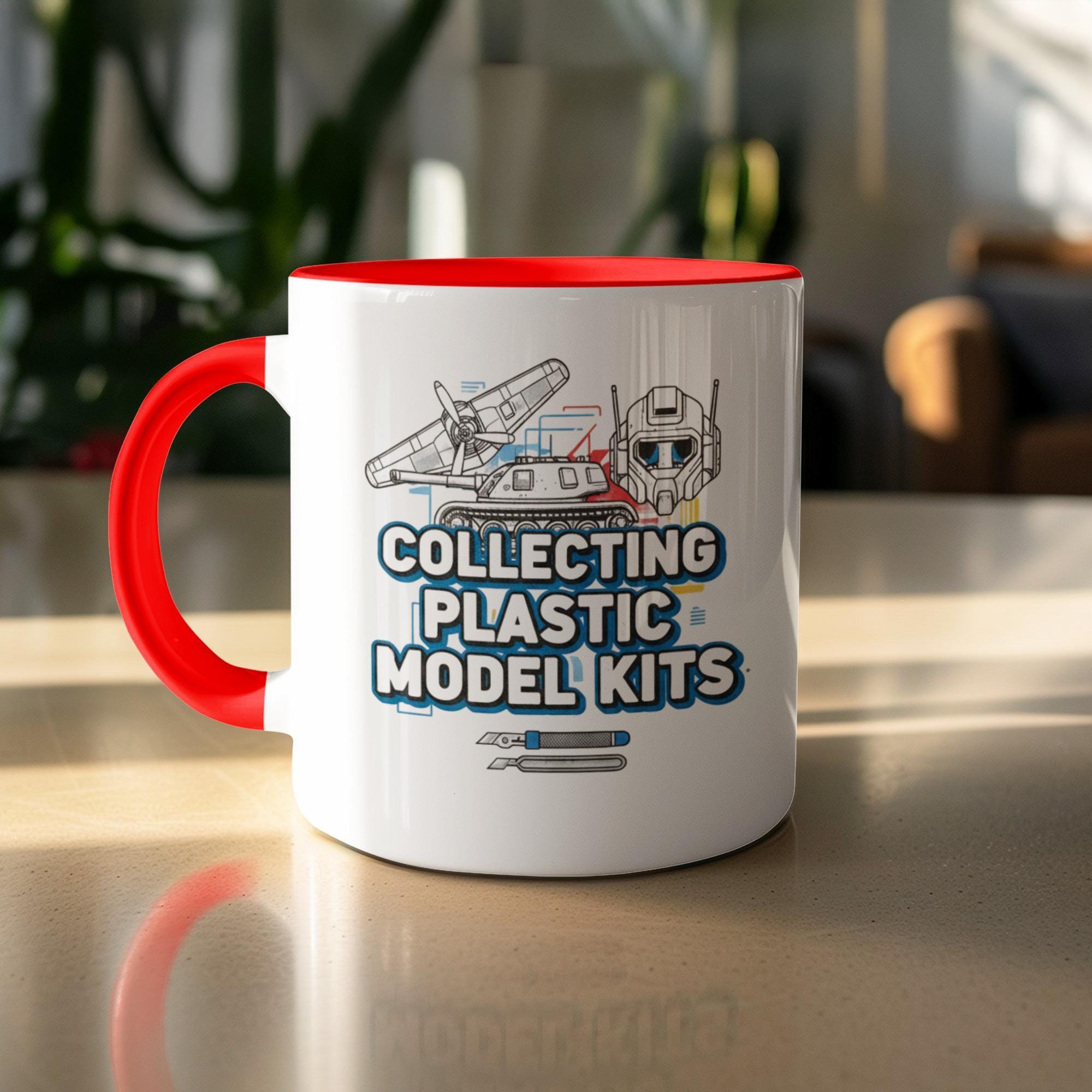 Collecting Plastic Model Kits Mug, Model Builder Gift, Model Kit Enthusiast Present, Hobbyist Coffee Mug, Unique Mug Gift