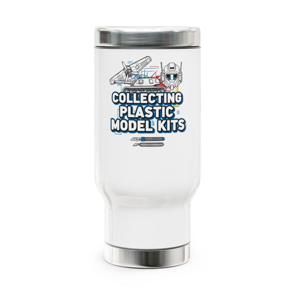Collecting Plastic Model Kits Tumbler, Insulated Travel Mug for Hobbyists, Model Building Enthusiast Gift Idea, Durable Coffee Cup