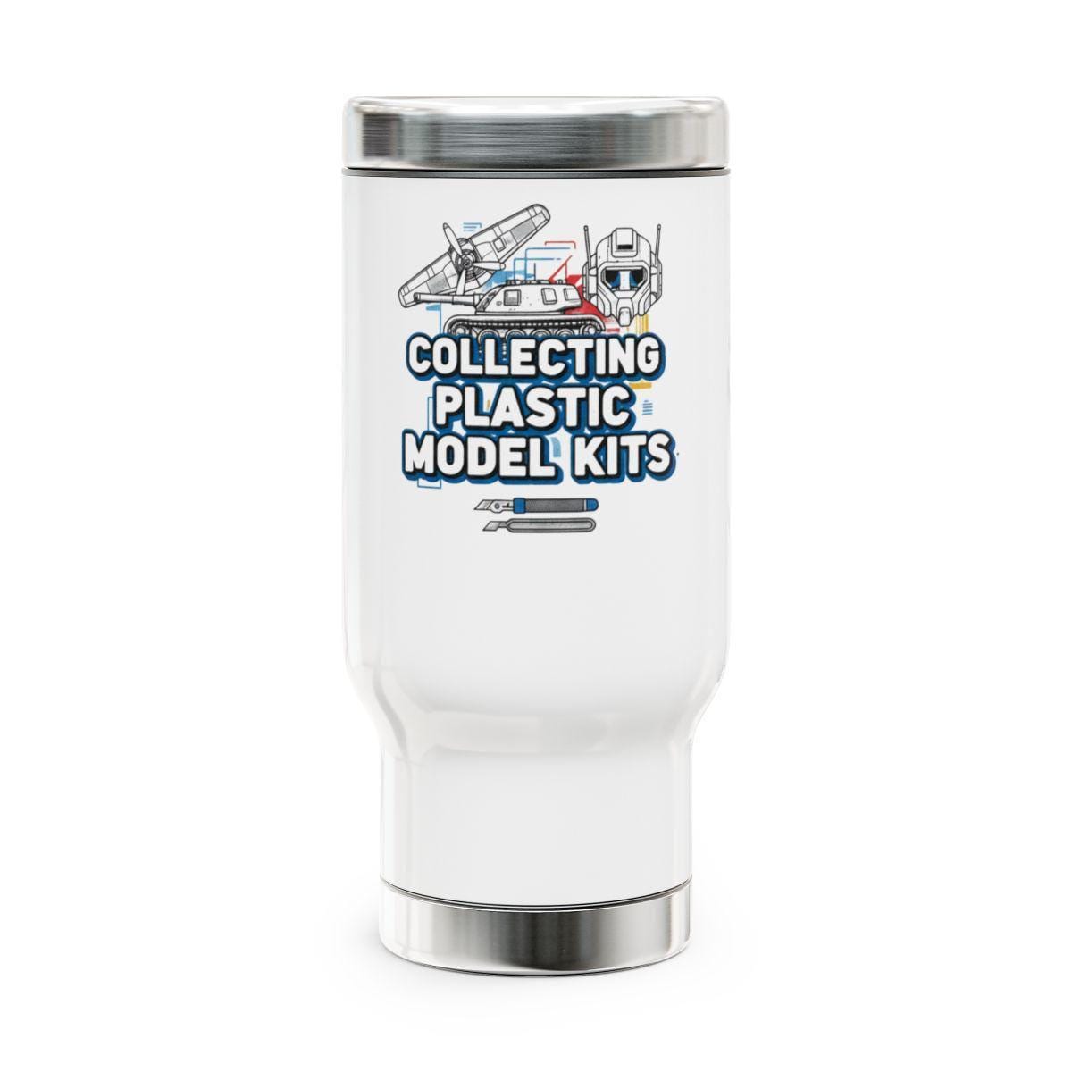 Collecting Plastic Model Kits Tumbler, Insulated Travel Mug for Hobbyists, Model Building Enthusiast Gift Idea, Durable Coffee Cup