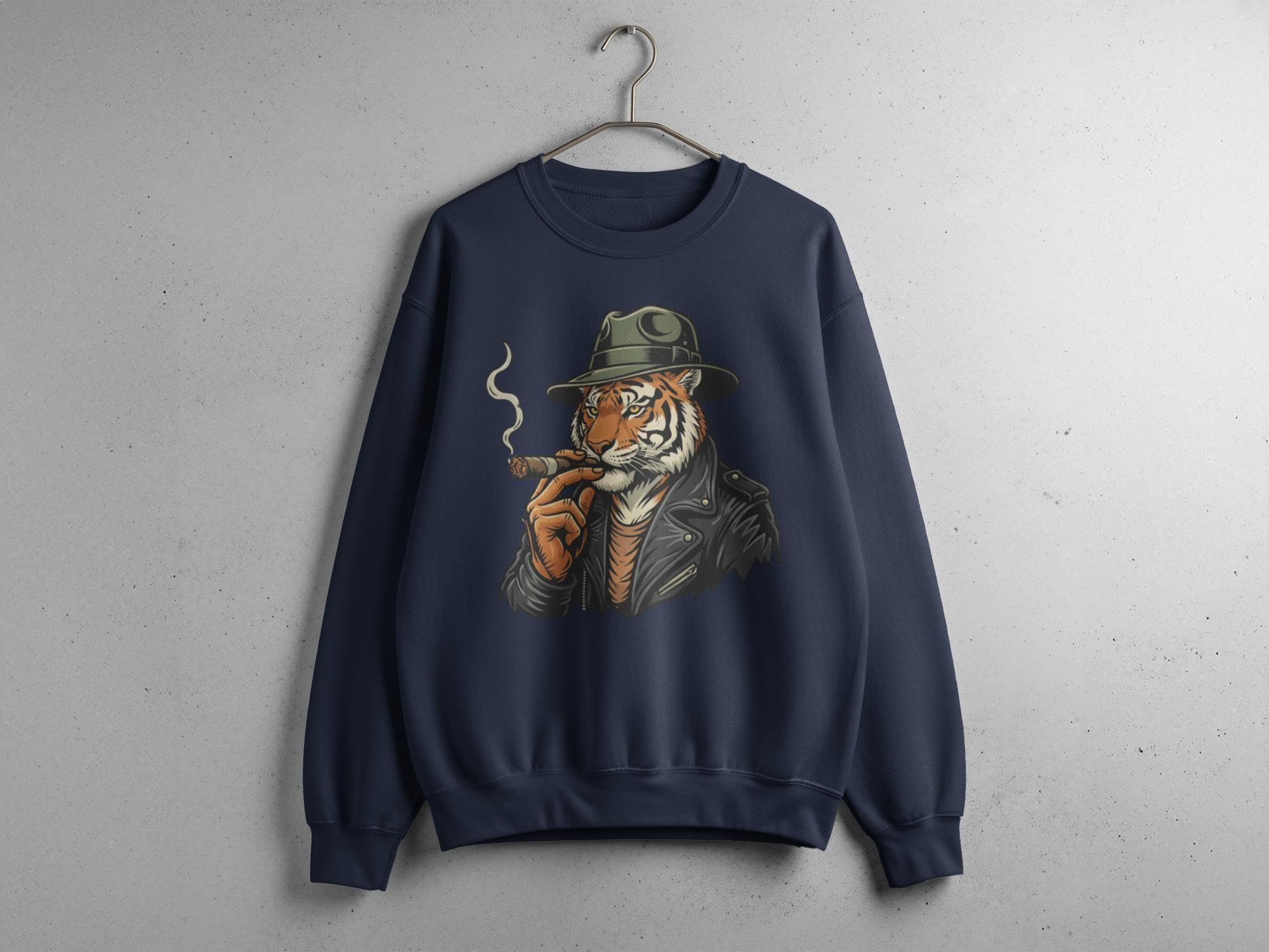 Gangster Tiger T-Shirt, Animal Art Tee