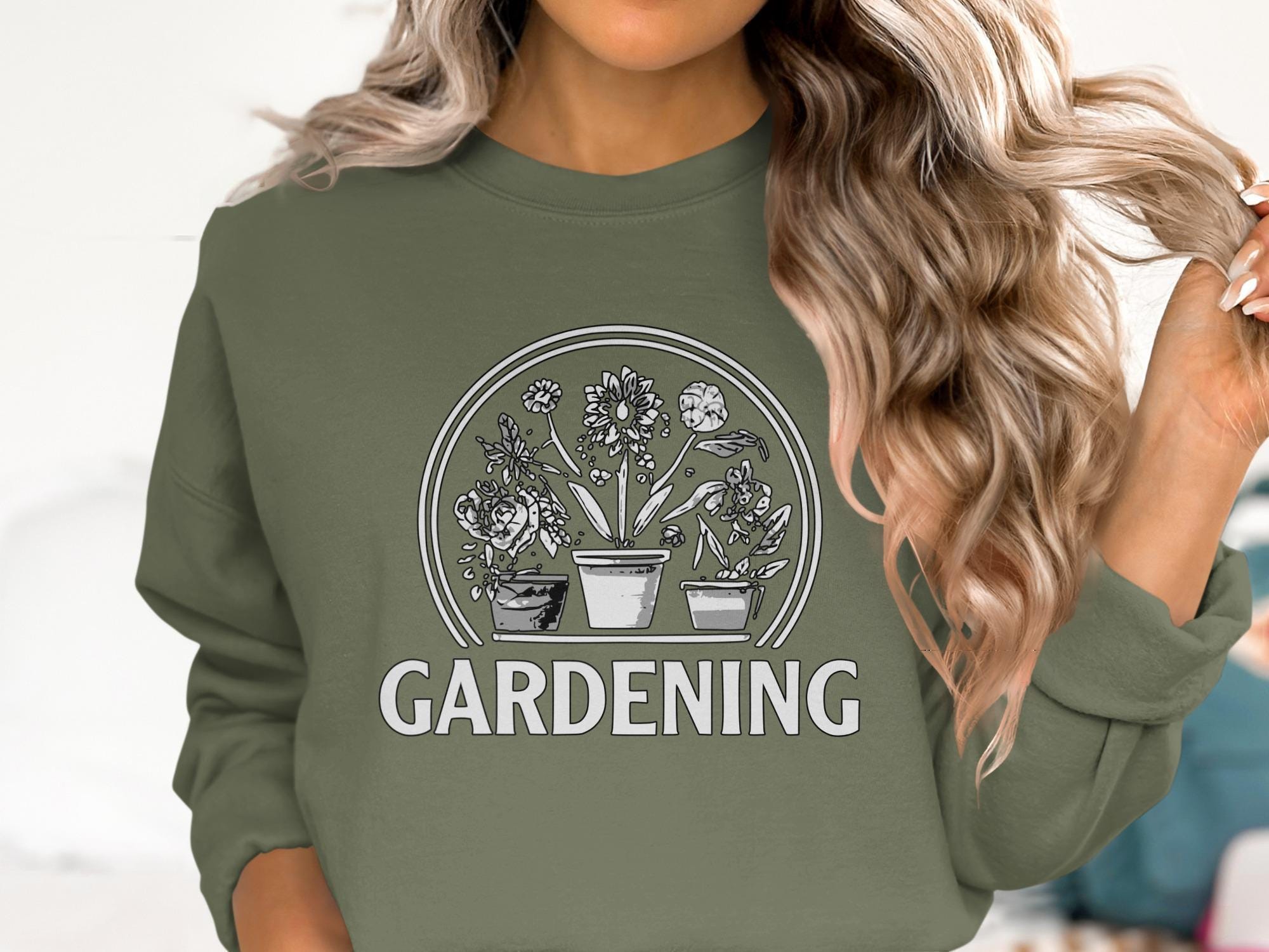Gardening T-Shirt, Flower Pots Shirt, Botanical Tee, Gardener Gift, Plant Lover, Cute Gardening Shirt, Comfort Colors Shirt, Gardening Gifts