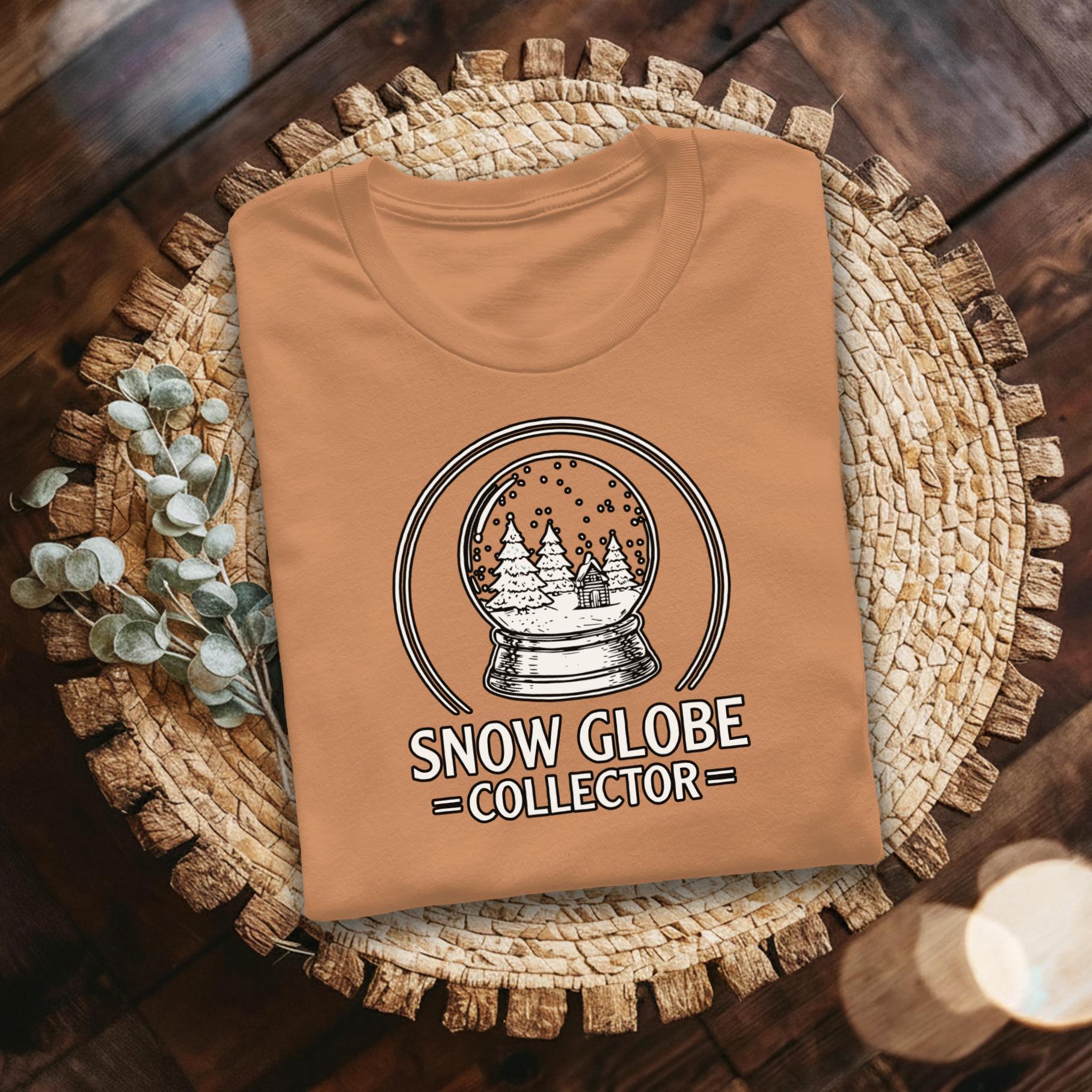 Snow Globe T-Shirt, Winter T-Shirt, Comfort Colors, Cabin T-Shirt, Snow Globe Collector Shirt, Holiday T-Shirt, Winter Holiday Shirt