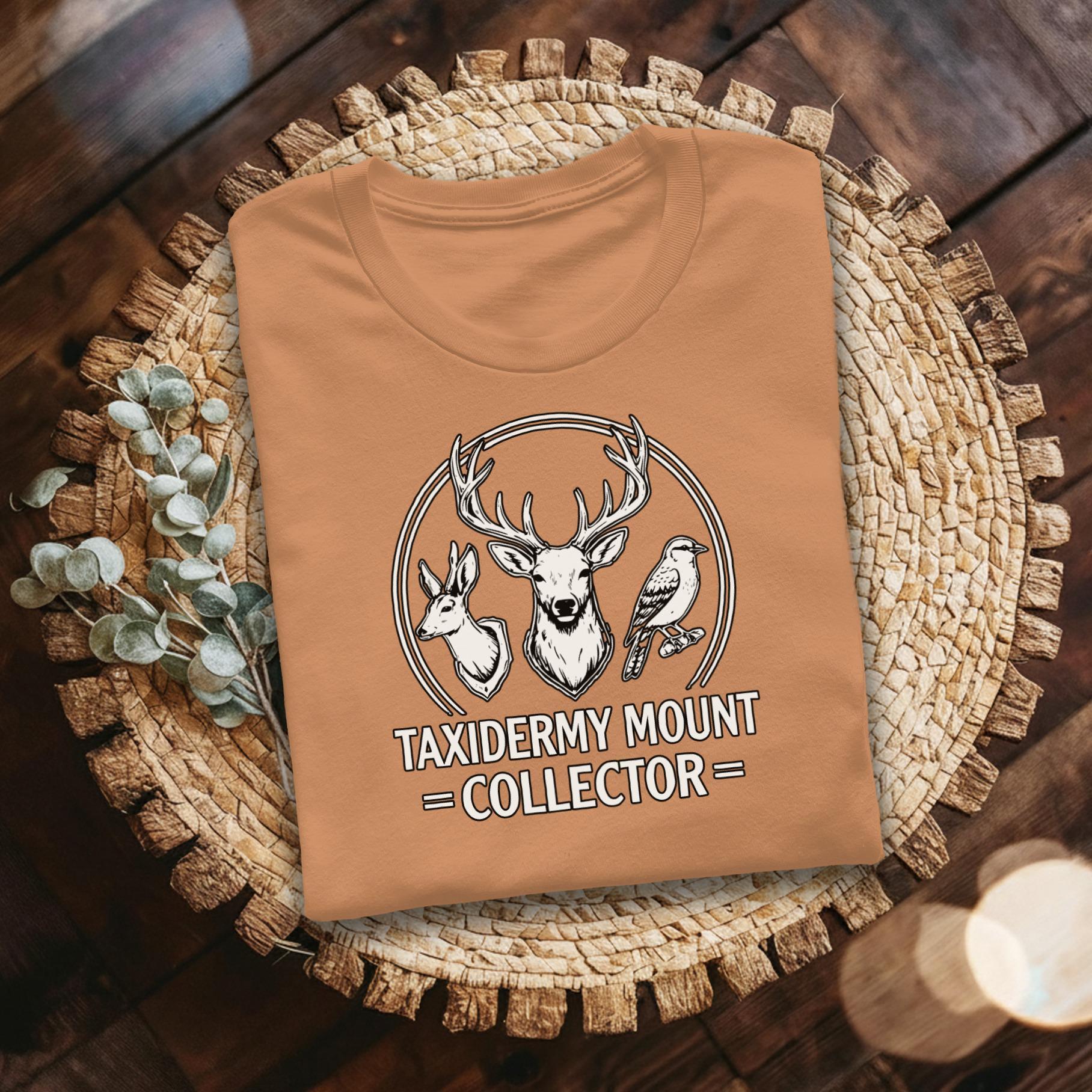 Taxidermy Mount Collector T-Shirt, Hunting Trophy Tee, Wildlife Art Shirt, Animal Lover Gift, Nature Inspired Clothing