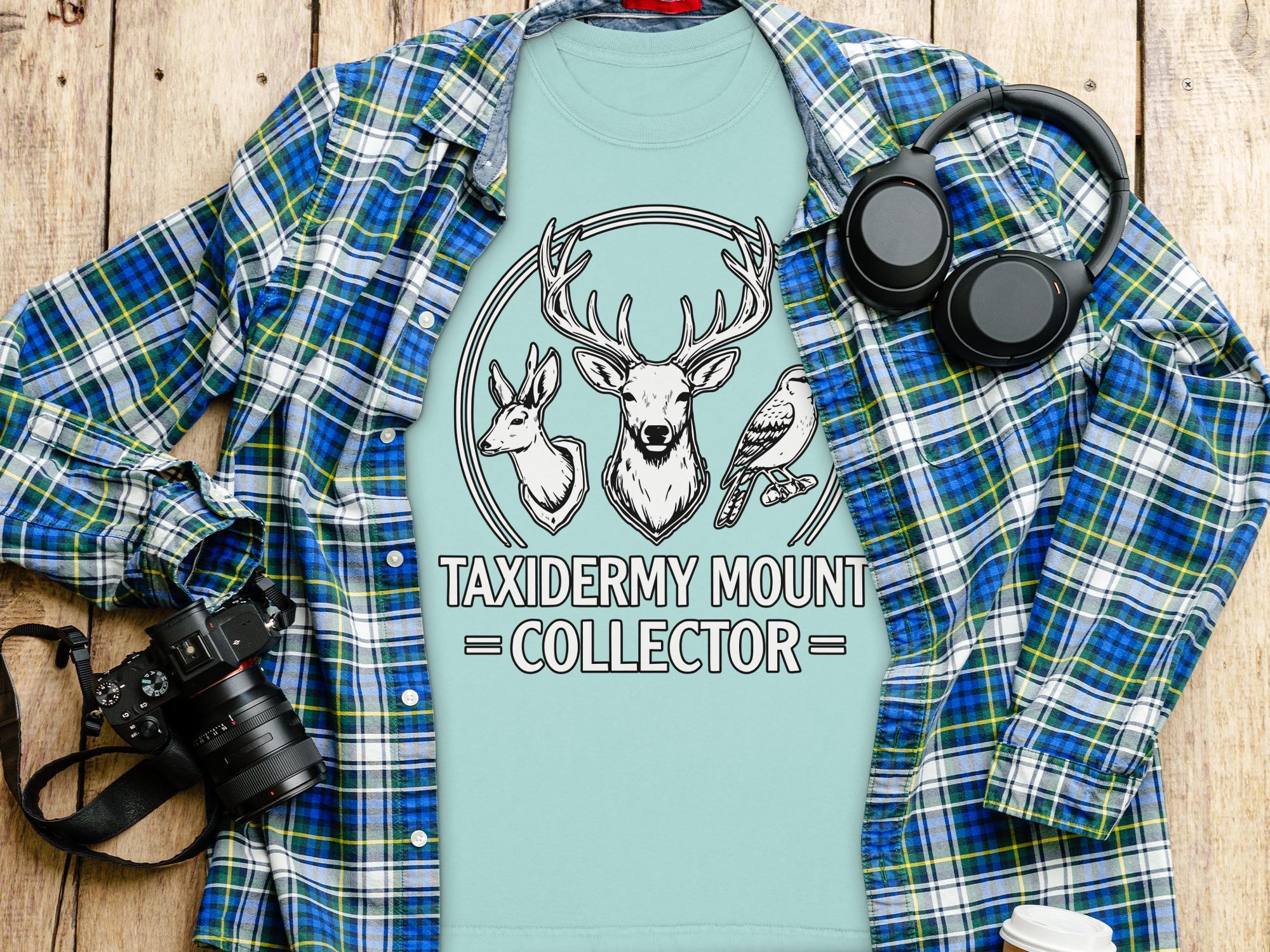 Taxidermy Mount Collector T-Shirt, Hunting Trophy Tee, Wildlife Art Shirt, Animal Lover Gift, Nature Inspired Clothing