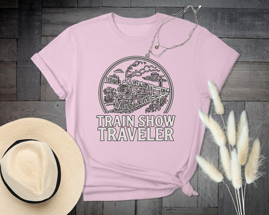 Train Show Traveler T-Shirt, Train Lover Shirt, Comfort Colors Tee, Railway Enthusiast Gift, Vintage Train Tee, Steam Train Apparel