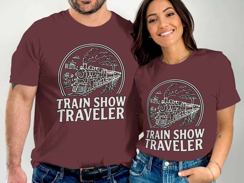 Train Show Traveler T-Shirt, Train Lover Shirt, Comfort Colors Tee, Railway Enthusiast Gift, Vintage Train Tee, Steam Train Apparel