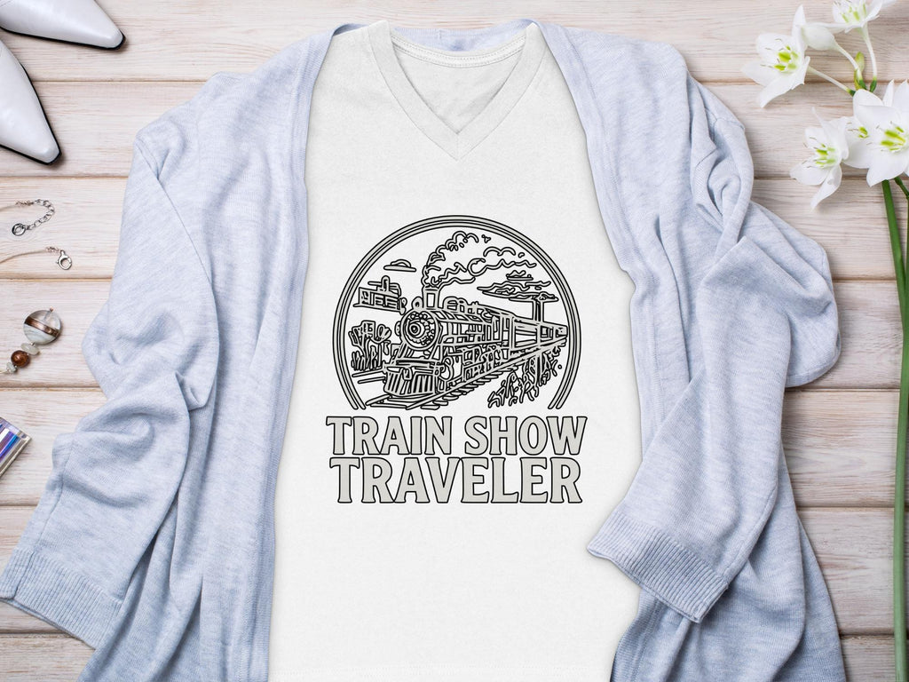 Train Show Traveler T-Shirt, Train Lover Shirt, Comfort Colors Tee, Railway Enthusiast Gift, Vintage Train Tee, Steam Train Apparel