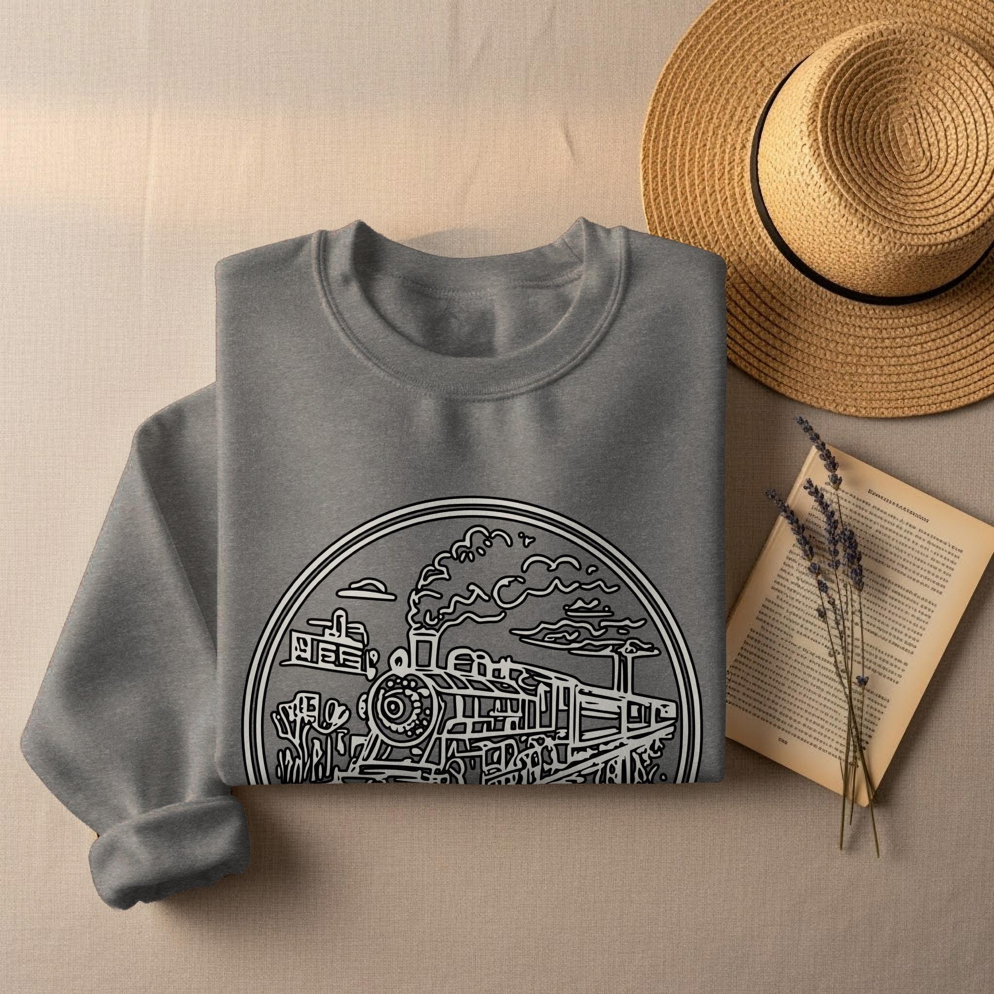 Train Show Traveler T-Shirt, Train Lover Shirt, Comfort Colors Tee, Railway Enthusiast Gift, Vintage Train Tee, Steam Train Apparel