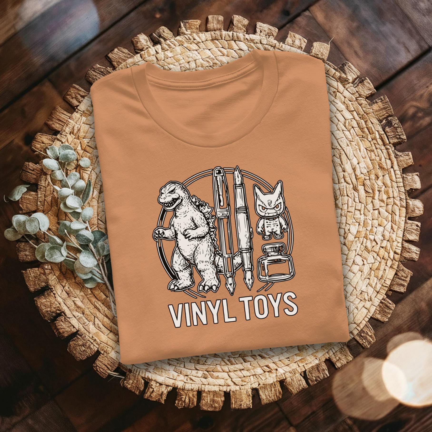 Vinyl Toys T-Shirt, Godzilla T Shirt, Ink Pens T Shirt, Designer Toys TShirt, Comfort Colors Shirt, Gift Ideas, Collectible Toys Shirt