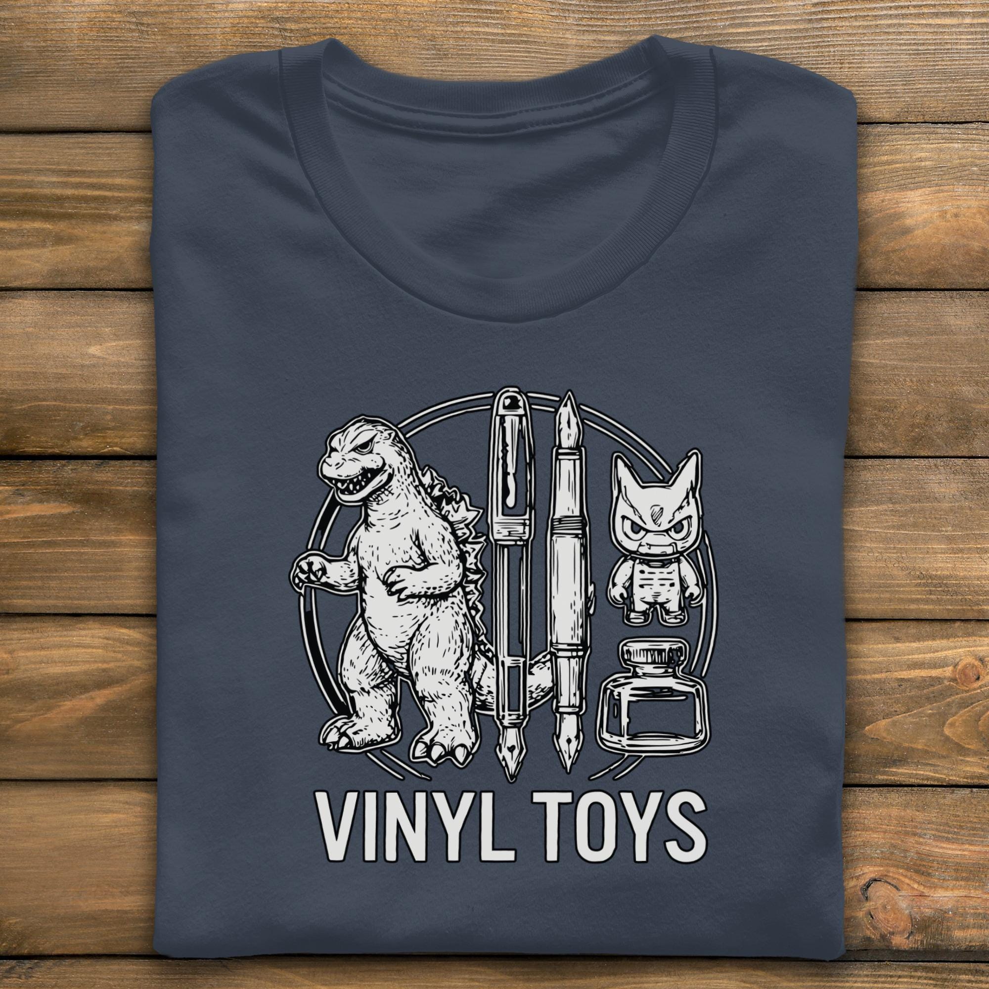 Vinyl Toys T-Shirt, Godzilla T Shirt, Ink Pens T Shirt, Designer Toys TShirt, Comfort Colors Shirt, Gift Ideas, Collectible Toys Shirt