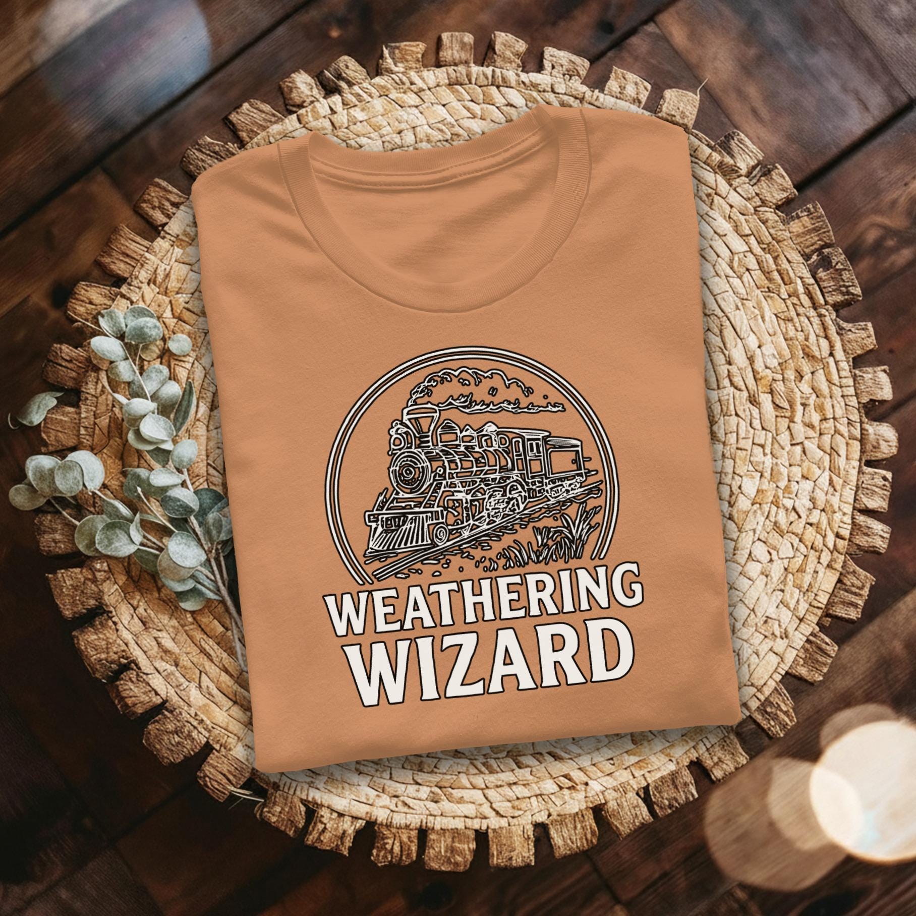 Weathering Wizard T-Shirt, Steam Train Tee, Railroad, Vintage Train Shirt, Train Lover Gift, Comfort Colors, Unisex T-Shirt, Gift For Men