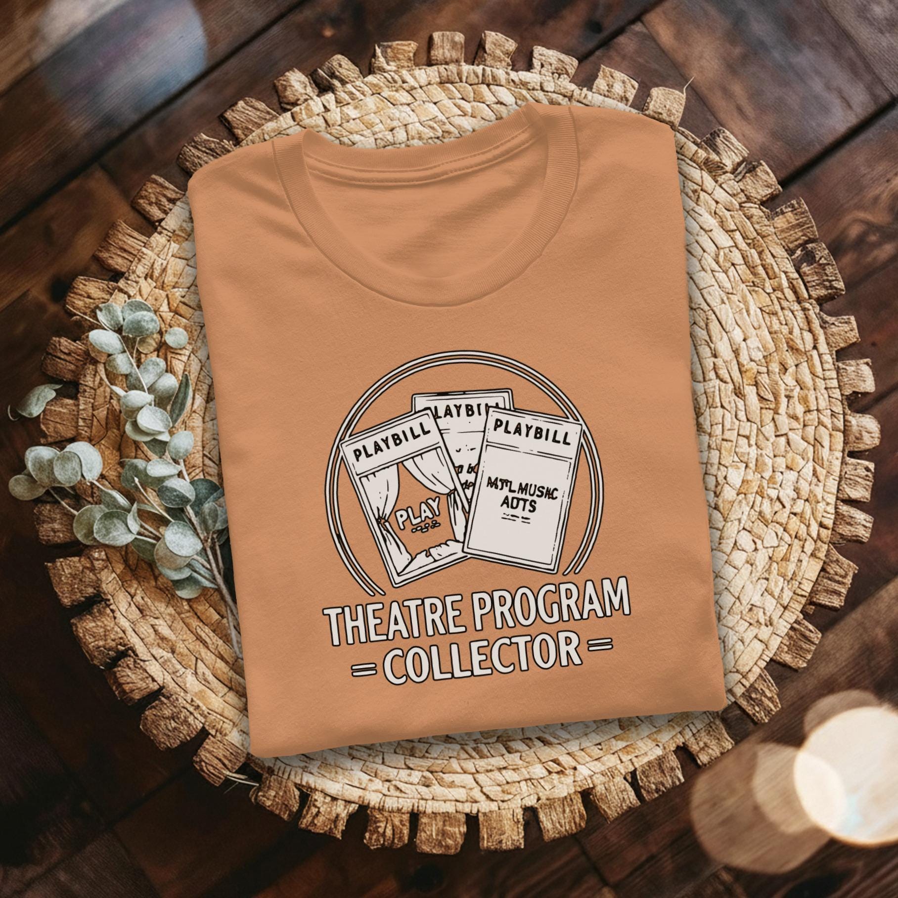 Theatre Program Collector T-Shirt, Playbill T-Shirt, Broadway Lover Gift, Musical Theatre, Comfort Colors, Gift for Him, Gift for Her