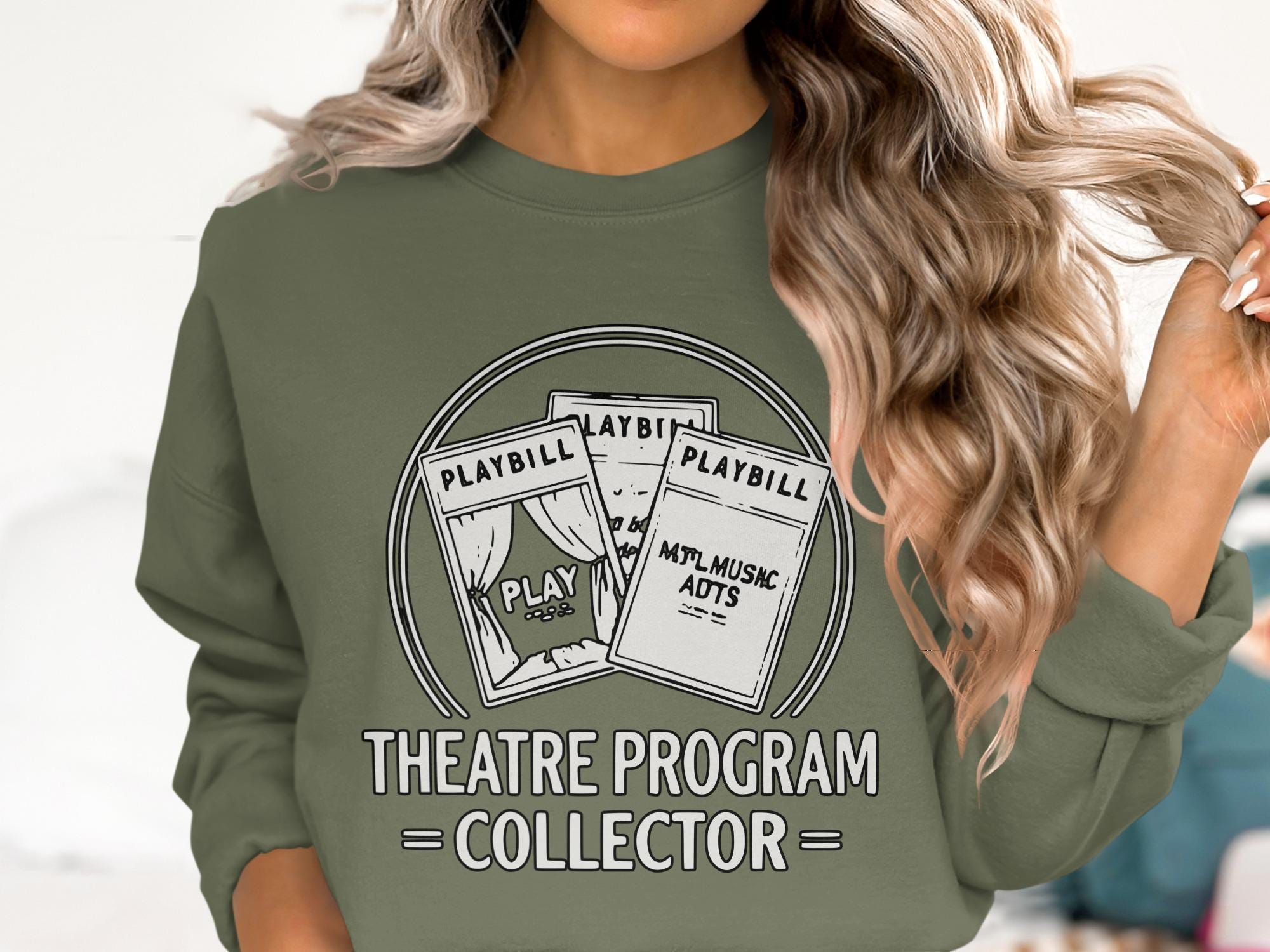 Theatre Program Collector T-Shirt, Playbill T-Shirt, Broadway Lover Gift, Musical Theatre, Comfort Colors, Gift for Him, Gift for Her