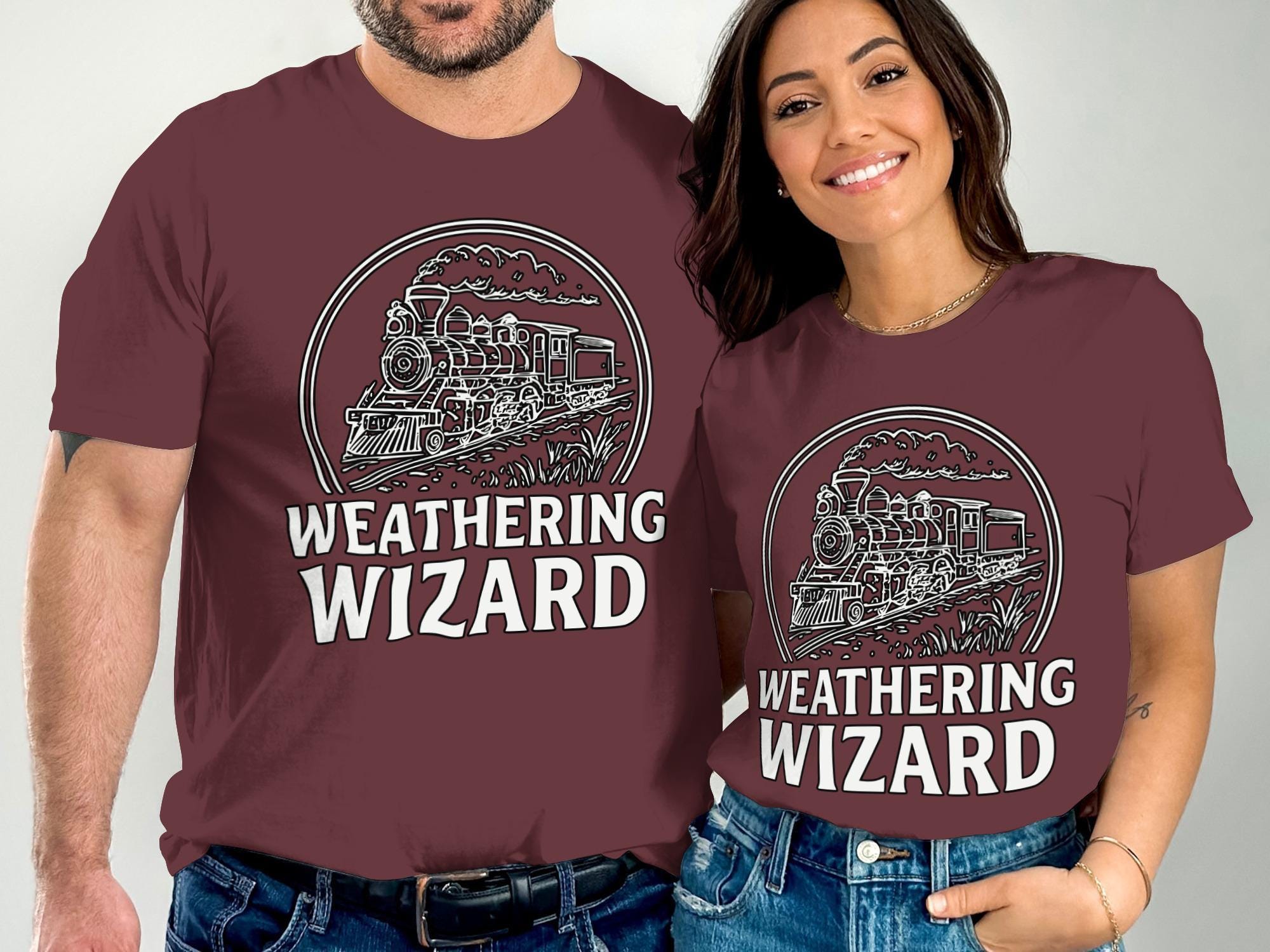 Weathering Wizard T-Shirt, Steam Train Tee, Railroad, Vintage Train Shirt, Train Lover Gift, Comfort Colors, Unisex T-Shirt, Gift For Men