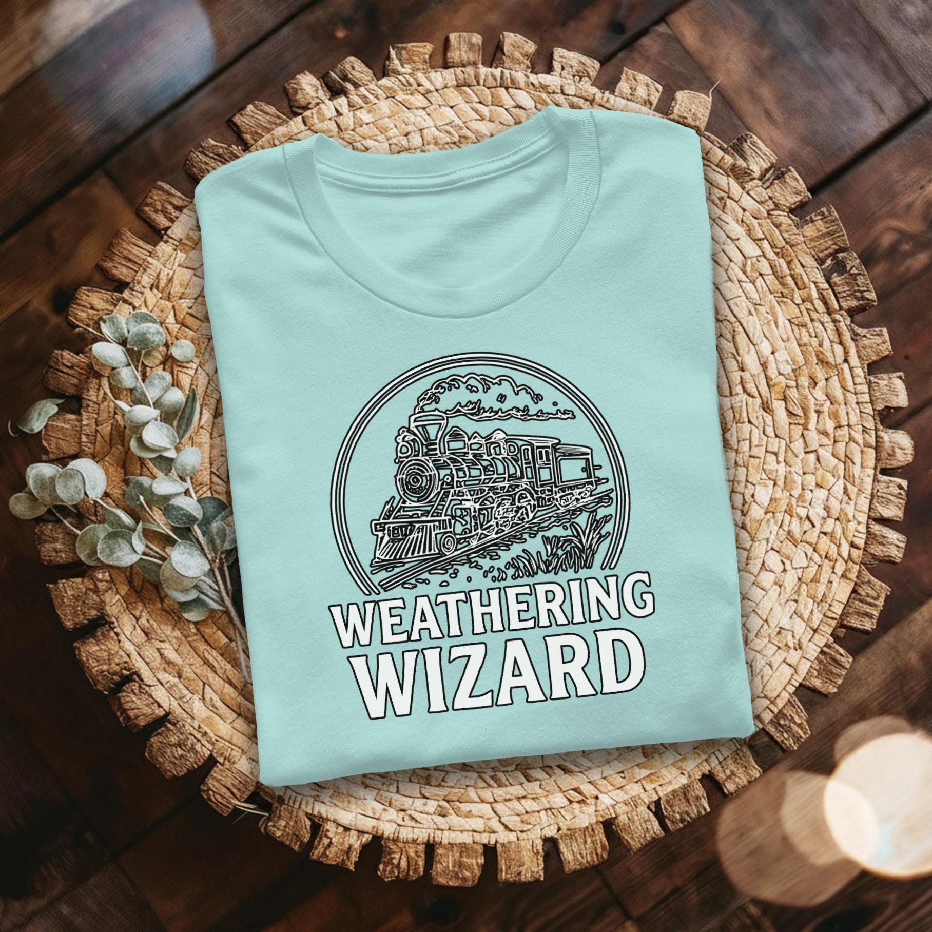 Weathering Wizard T-Shirt, Steam Train Tee, Railroad, Vintage Train Shirt, Train Lover Gift, Comfort Colors, Unisex T-Shirt, Gift For Men