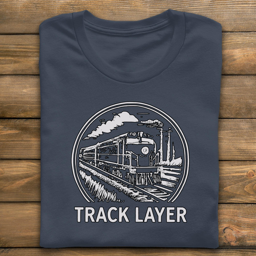 Track Layer T-Shirt, Train Lover Shirt, Railroad Tee, Railway Enthusiast Gift, Comfort Colors Tee, Vintage Train Shirt