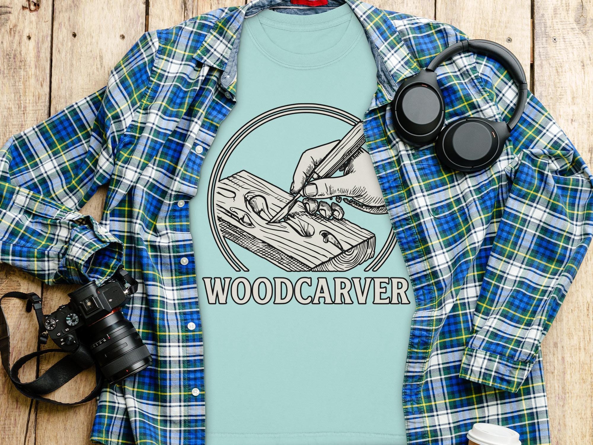 Woodcarver T-Shirt, Woodworking Gift, Carving Tool Tee, Artisan Shirt, Woodcarving Hobby, Wood Crafts, Comfort Colors T-Shirt
