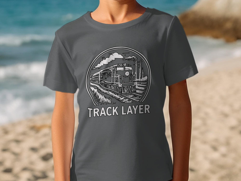 Track Layer T-Shirt, Train Lover Shirt, Railroad Tee, Railway Enthusiast Gift, Comfort Colors Tee, Vintage Train Shirt