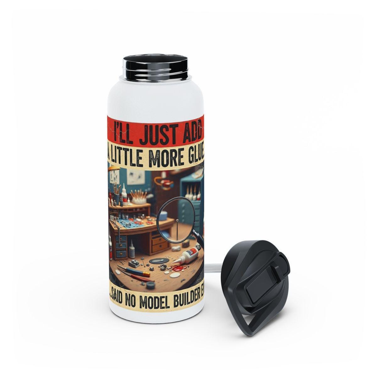 Model Builder Mug, Just Add More Glue, Hobbyist Gift, Funny Mug, Modeler Coffee Cup, Gift For Modeler, Model Making, Hobby Mug