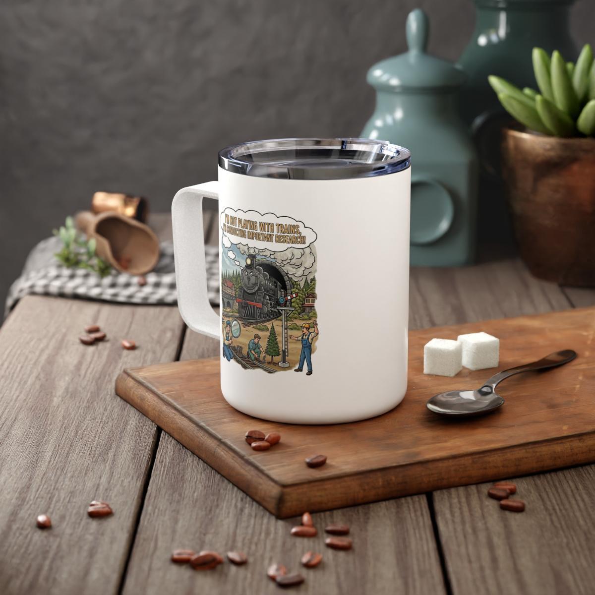 Train Research Mug, Funny Train Mug, Train Lover Gift, Steam Train Mug, Railfan Mug, Train Humor, Engineer Mug, Railway Mug, Gift for Train
