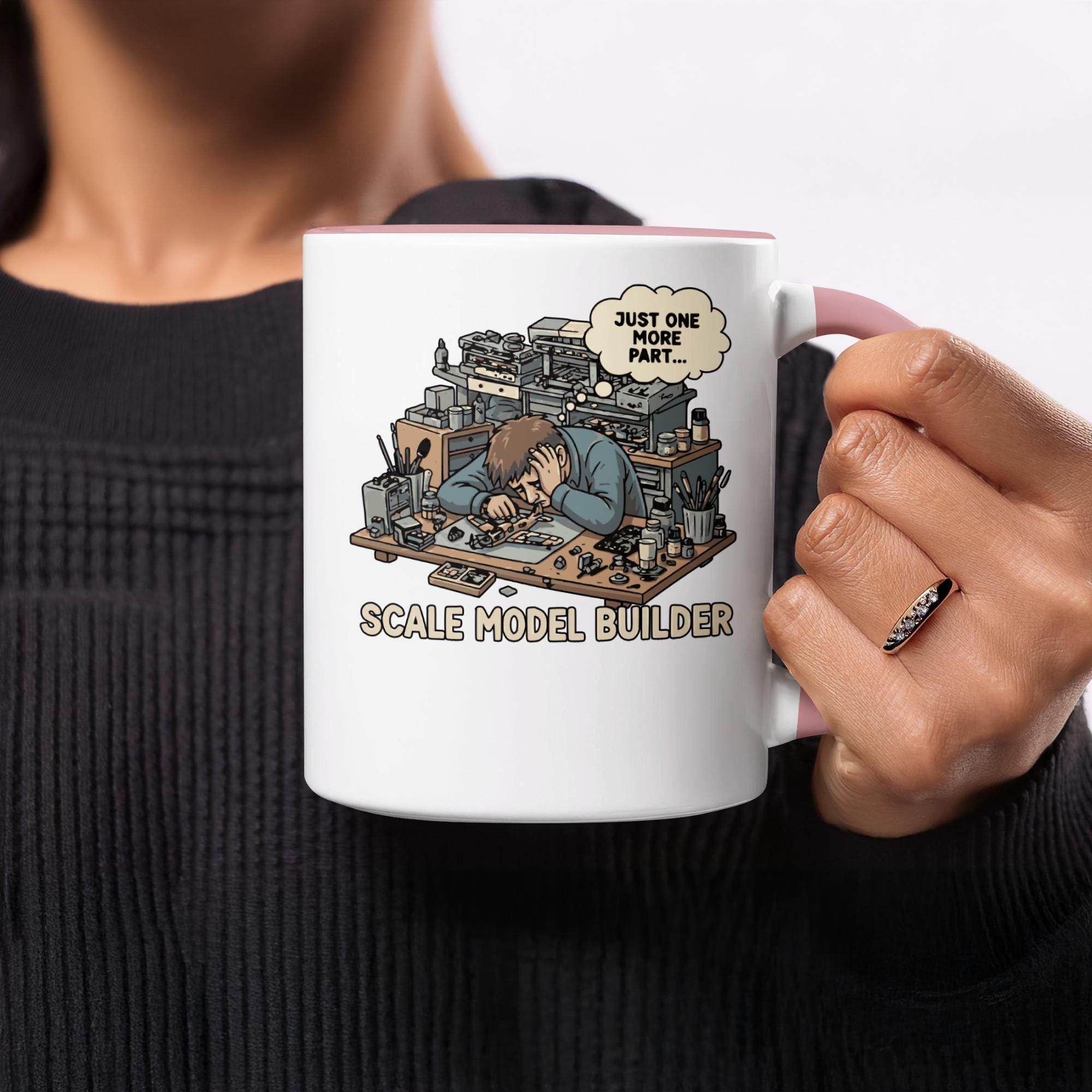 Scale Model Builder Mug, Just One More Part, Modeler Gift, Hobby Mug, Model Making Mug, Scale Modeling, Hobbyist Mug, Model Kit Mug