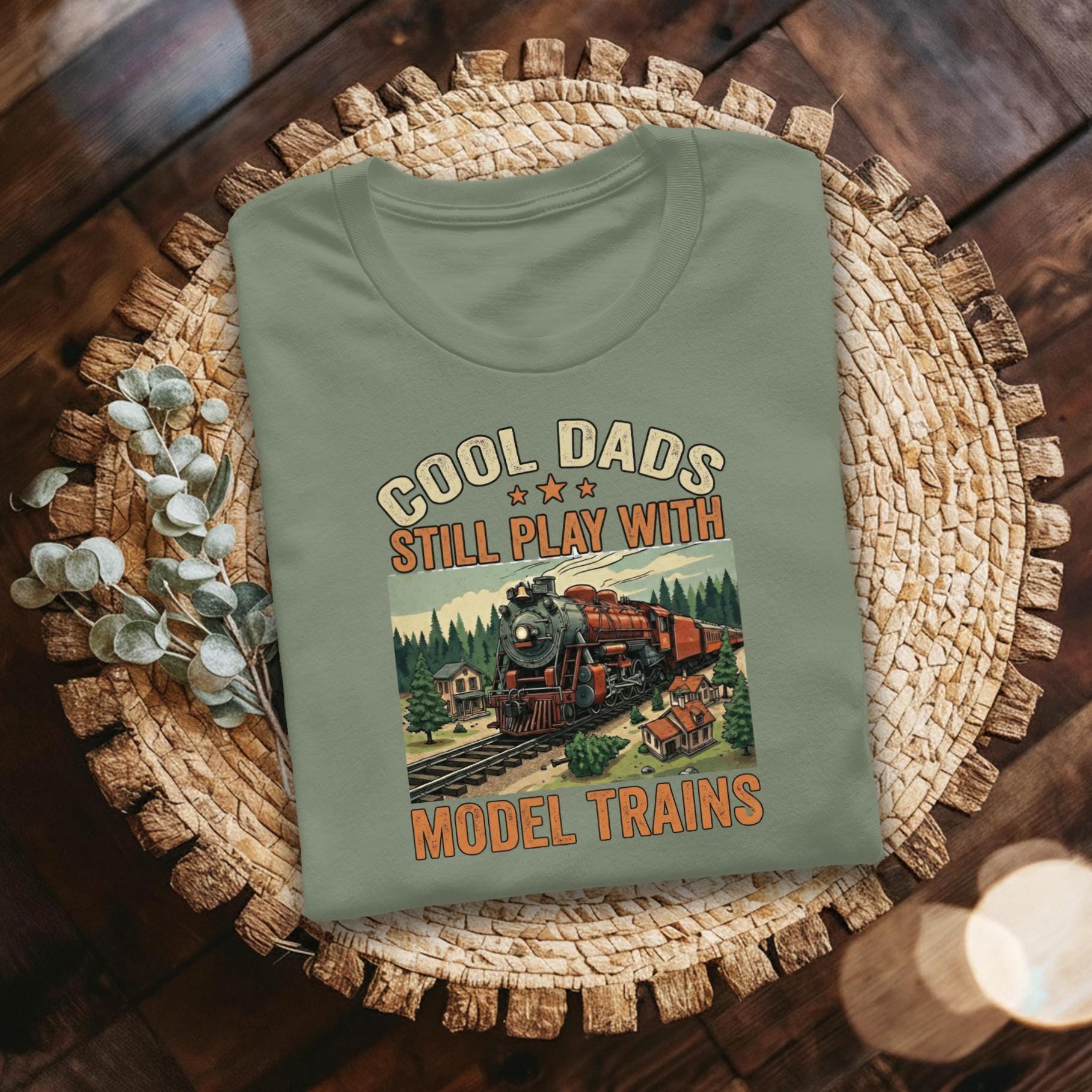 Cool Dads Model Trains T-Shirt, Train Lover Shirt, Locomotive T-Shirt, Gift for Model Train Dad, Comfort Colors Tee, Father's Day Gift