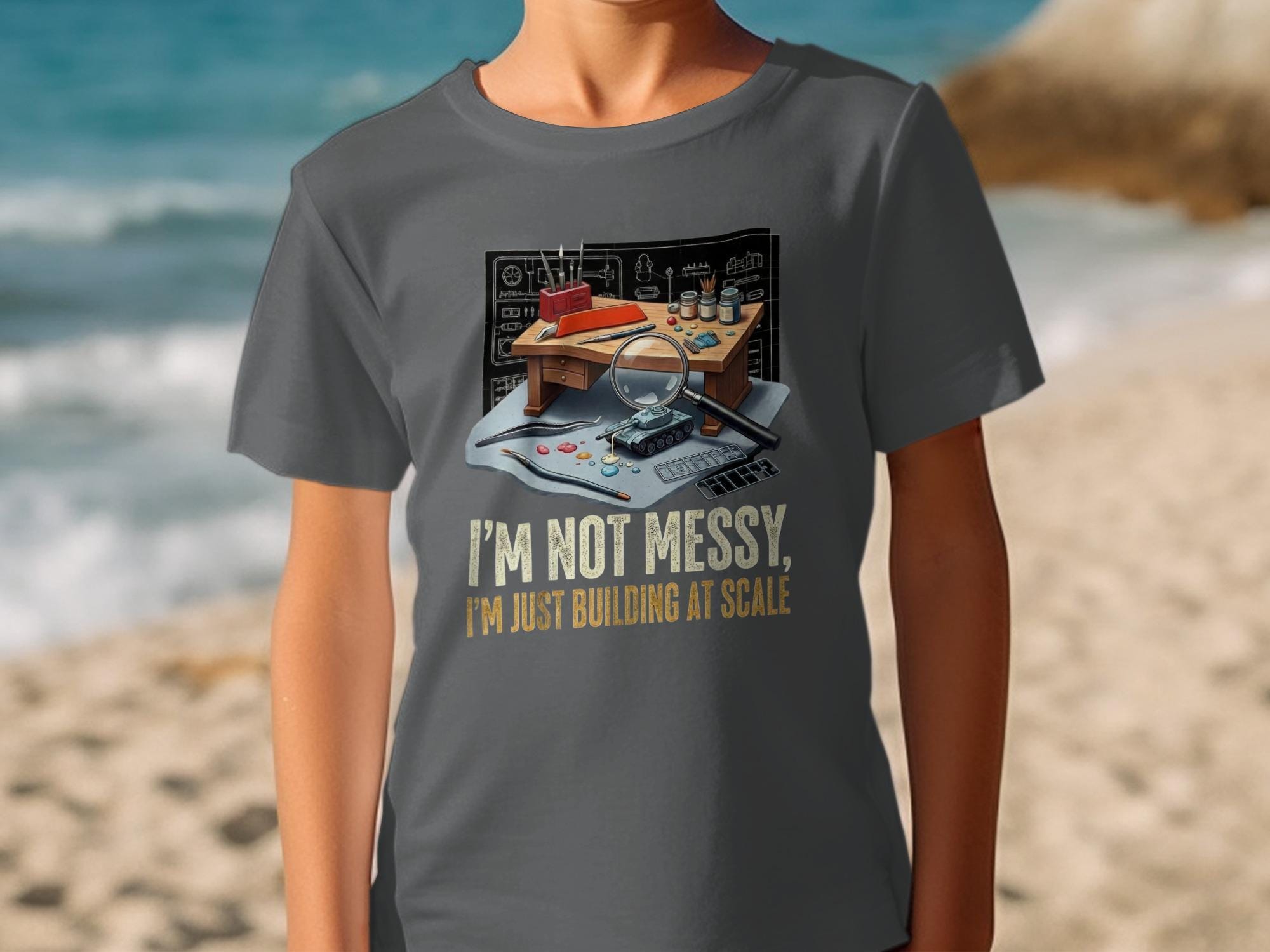 Scale Model Builder T-Shirt, Hobbyist Gift