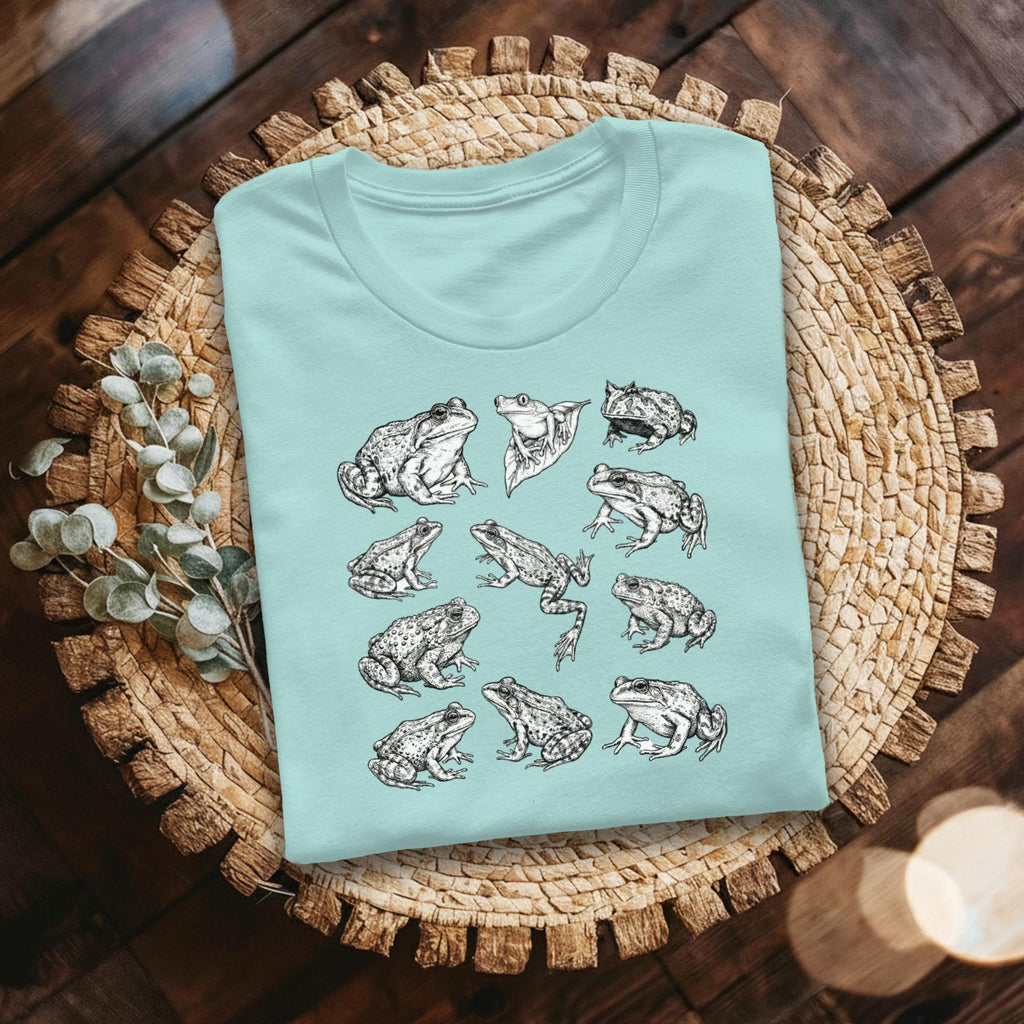 Frog T-Shirt, Wildlife Art Tee, Herpetology Gift