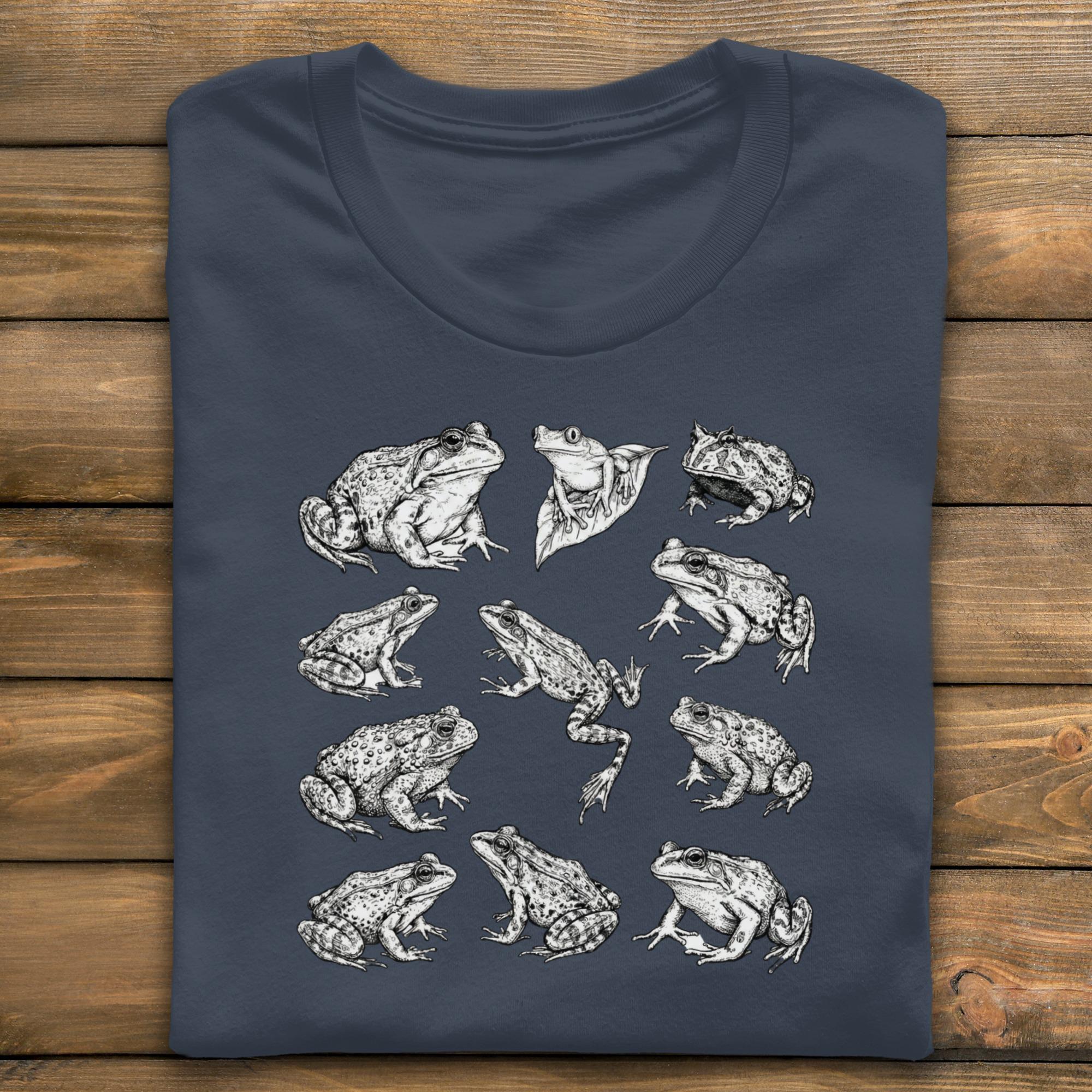 Frog T-Shirt, Wildlife Art Tee, Herpetology Gift