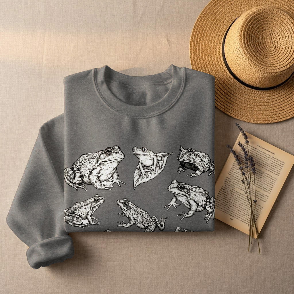 Frog T-Shirt, Wildlife Art Tee, Herpetology Gift