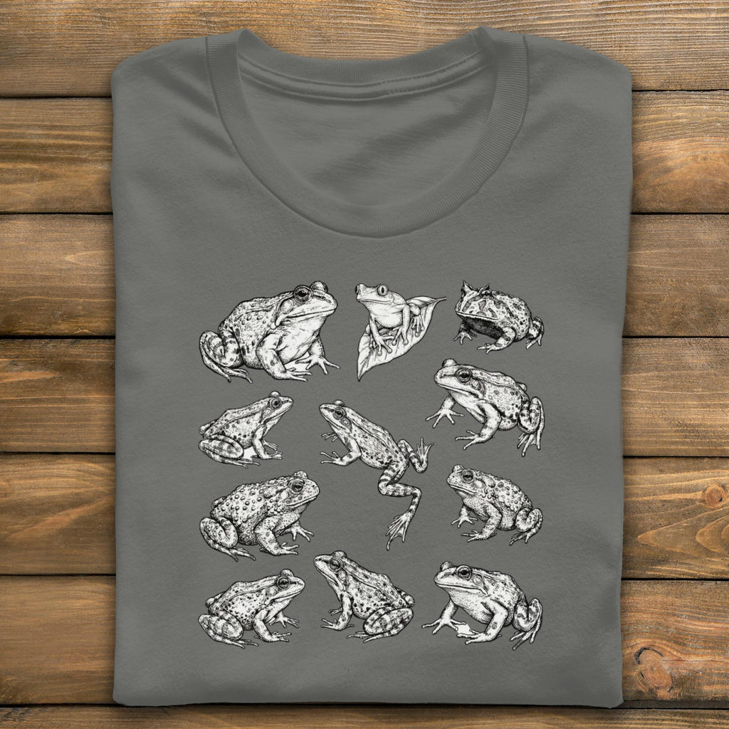 Frog T-Shirt, Wildlife Art Tee, Herpetology Gift