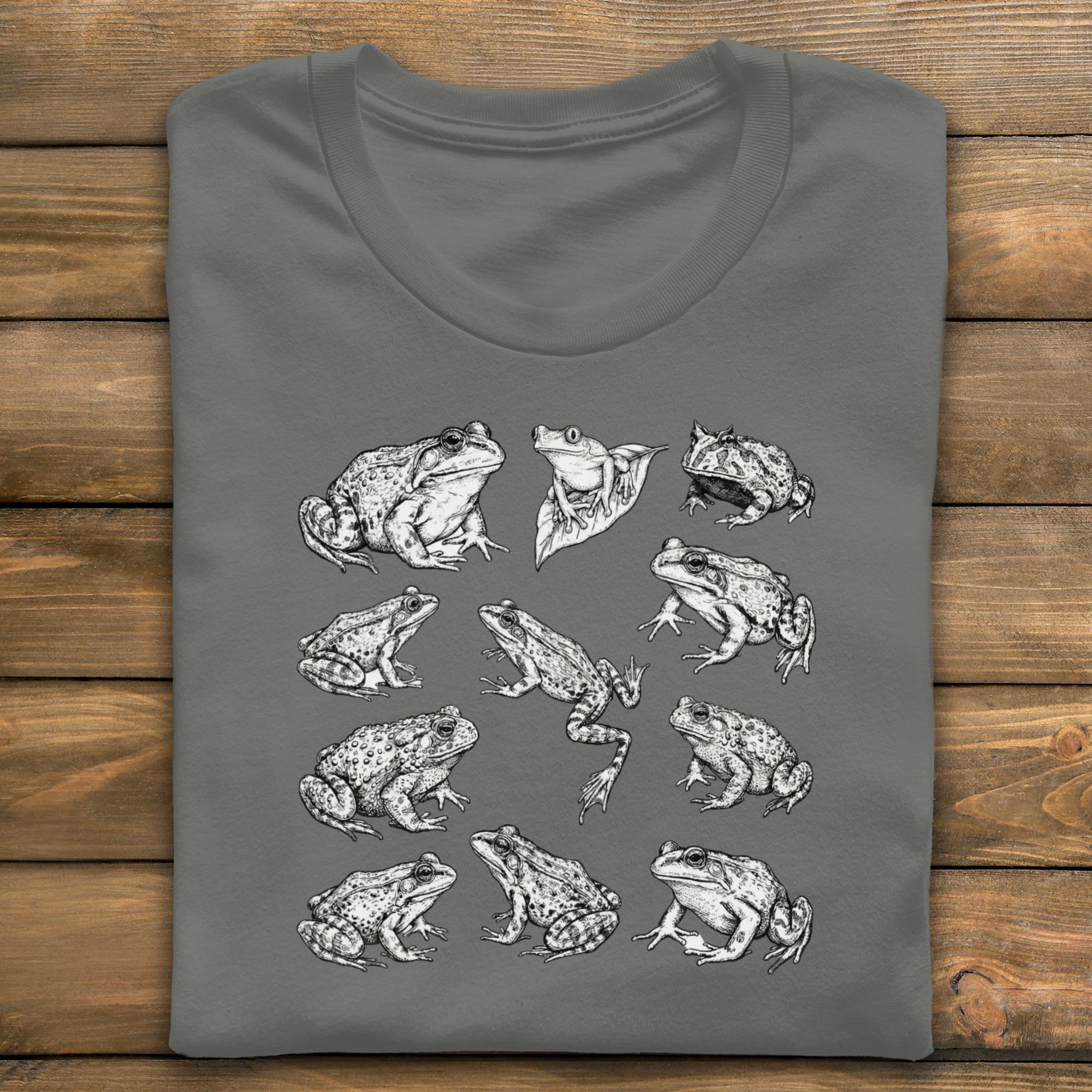 Frog T-Shirt, Wildlife Art Tee, Herpetology Gift