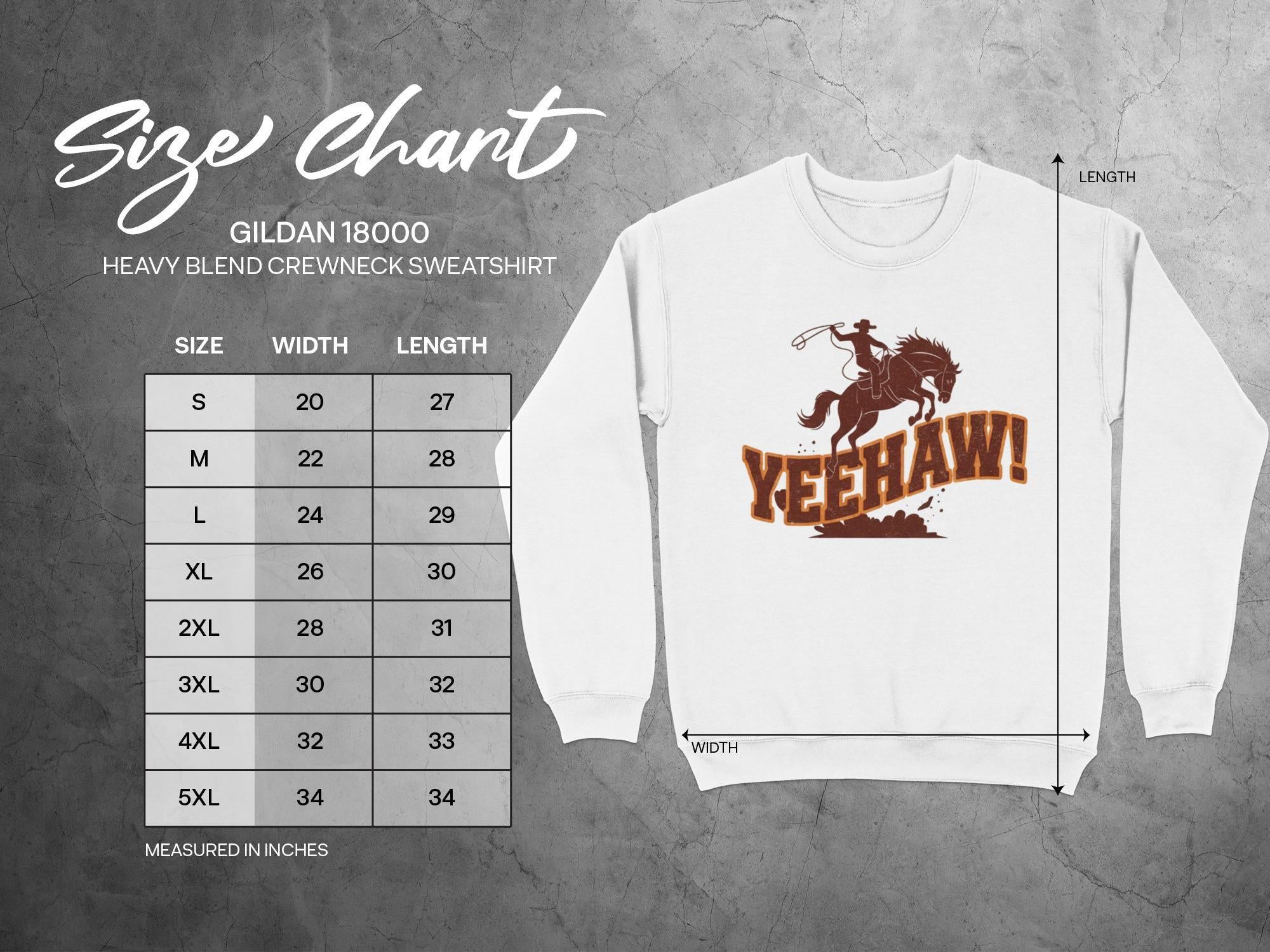 Yeehaw Cowboy Sweatshirt, Western Rodeo Pullover, Country Music Merchandise, Vintage Cowgirl Crewneck, Rustic Farmhouse Apparel