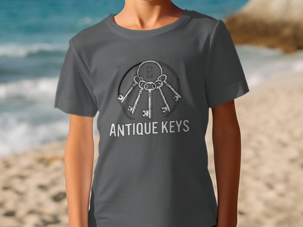 Antique Keys T-Shirt, Vintage Style, Comfort Colors Tee, Skeleton Key Graphic, Unique Key Design, Keyring Shirt, Gift for Historians