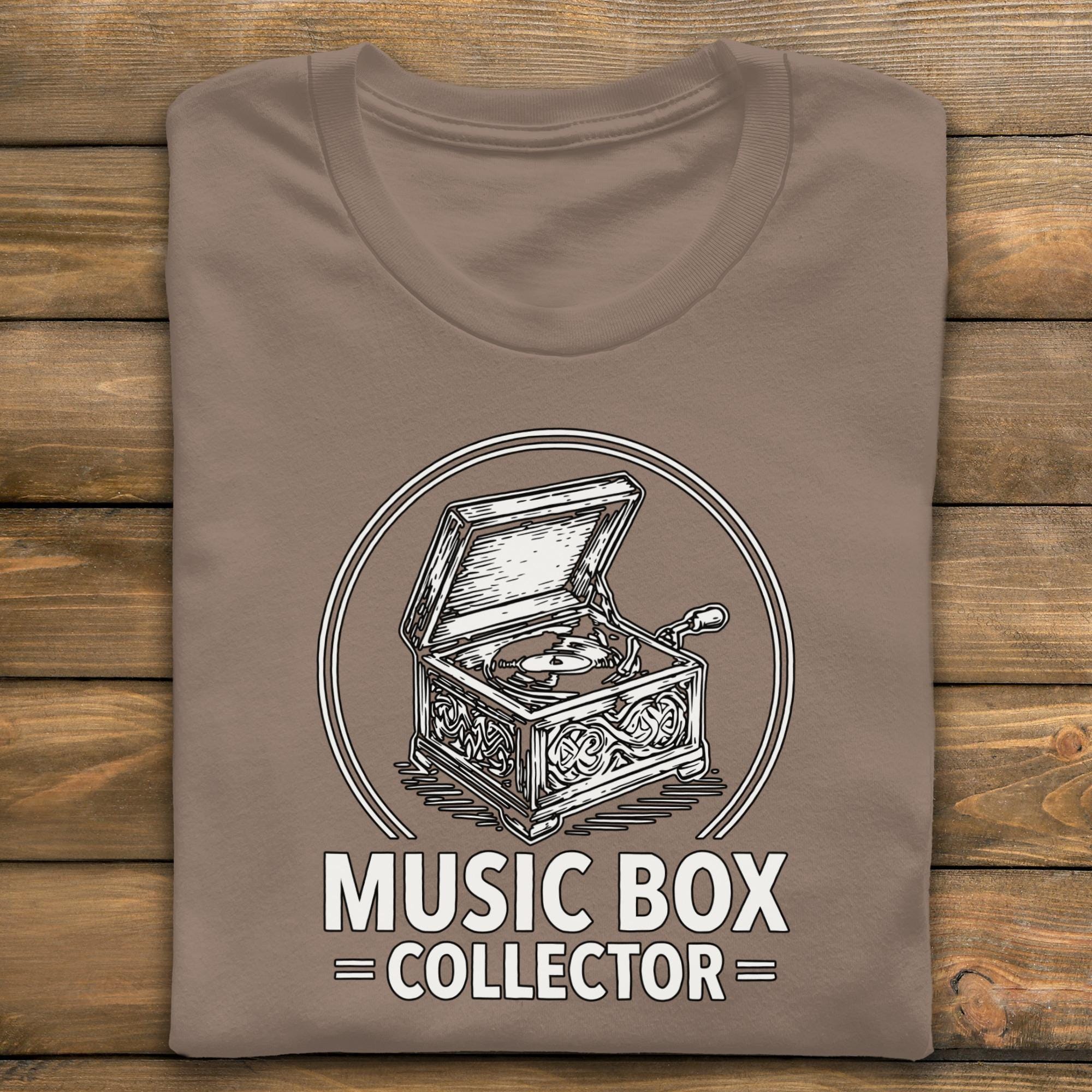 Music Box Collector T-Shirt, Vintage Record Player Tee, Music Lover Gift, Retro Style Shirt, Vinyl T-Shirt, Comfort Colors Shirt, Gift for