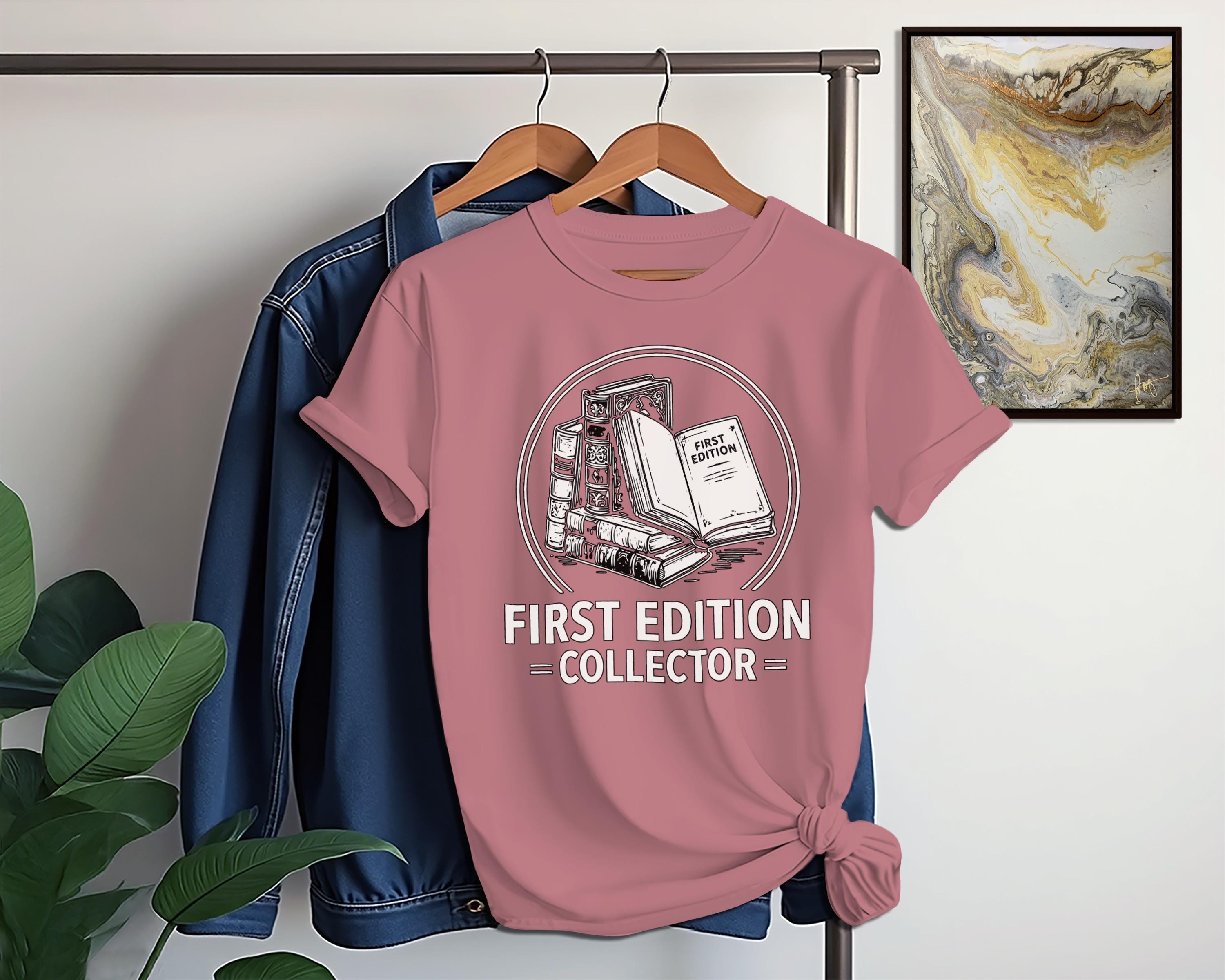 First Edition Collector T-Shirt, Book Lover Tee, Rare Book, Library Shirt, Vintage Bookish, Reader Gift, Comfort Colors, Books TShirt