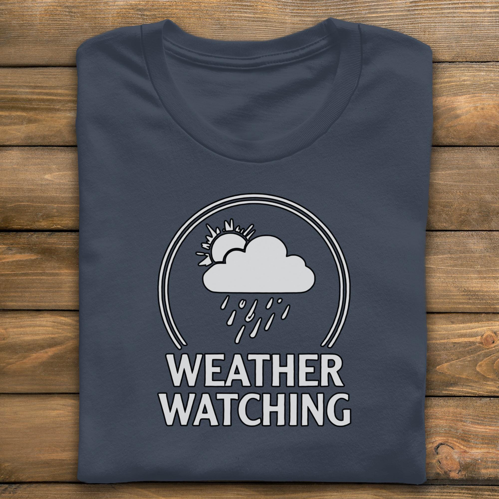 Weather Watching T-Shirt, Cloud Rain Sun Tee, Nature Observer Shirt, Weather Fan Gift, Comfort Colors Shirt, Weather Enthusiast, Unisex Top